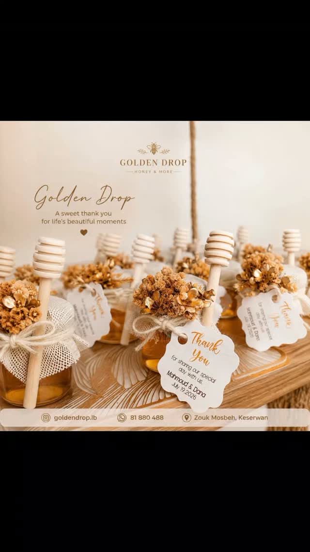 Golden Drop - Honey & More Facebook ad: Turn Every Celebration into a Sweet Memory
