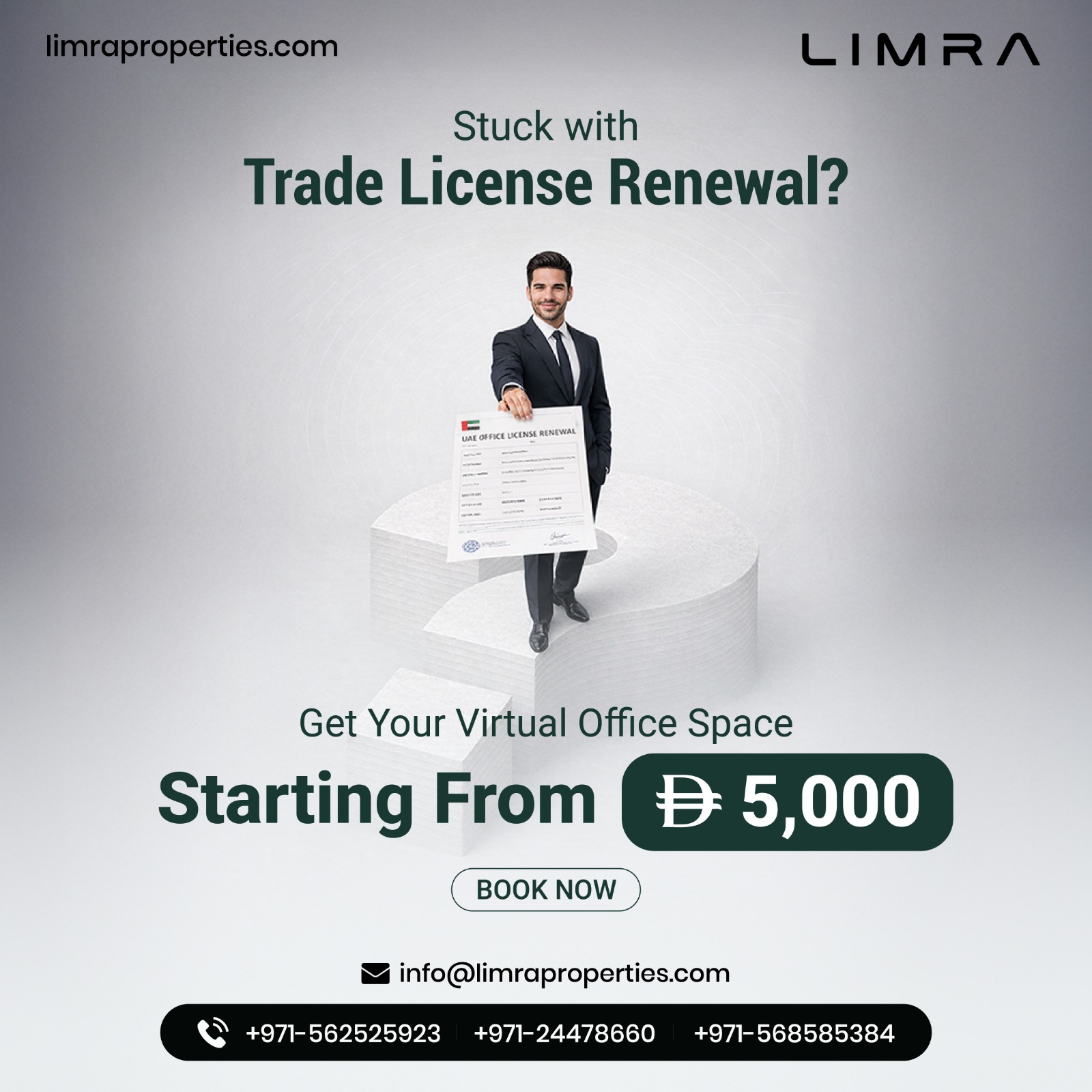 Limra Business Group Facebook ad: Renew Your Trade License Easily