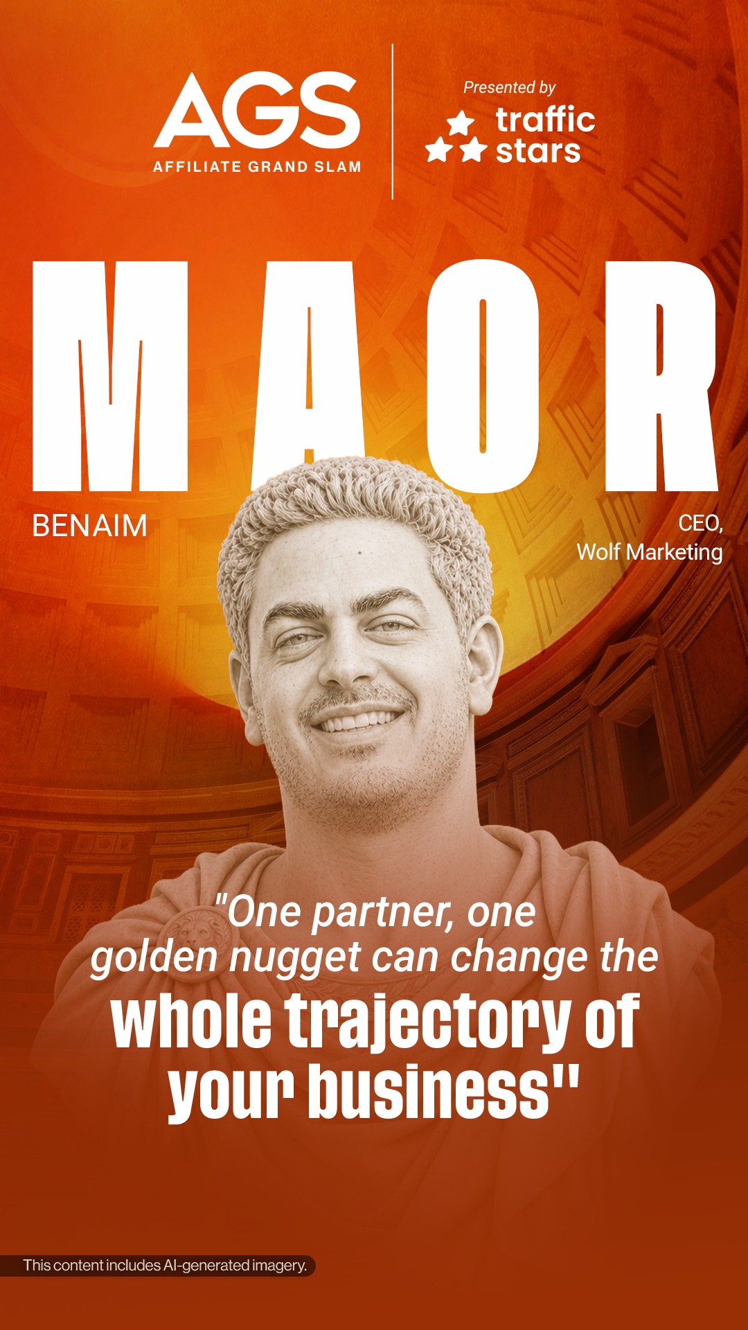 Affiliate Grand Slam Facebook ad: Join Maor Benaim at Affiliate Grand Slam