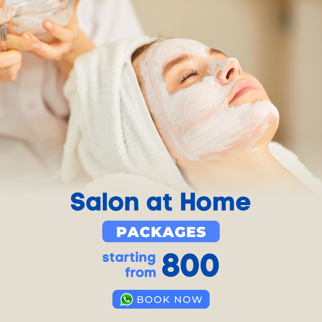 Lookplex - Salon At Home Facebook ad: Book Salon at Home Packages Starting ₹800