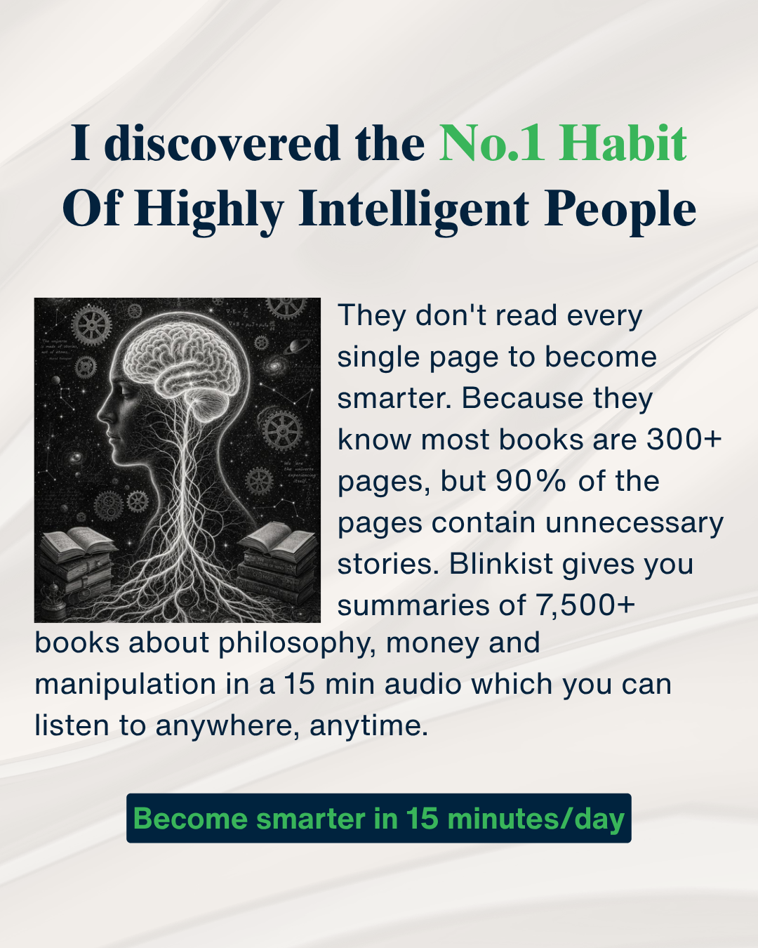 Blinkist Facebook ad