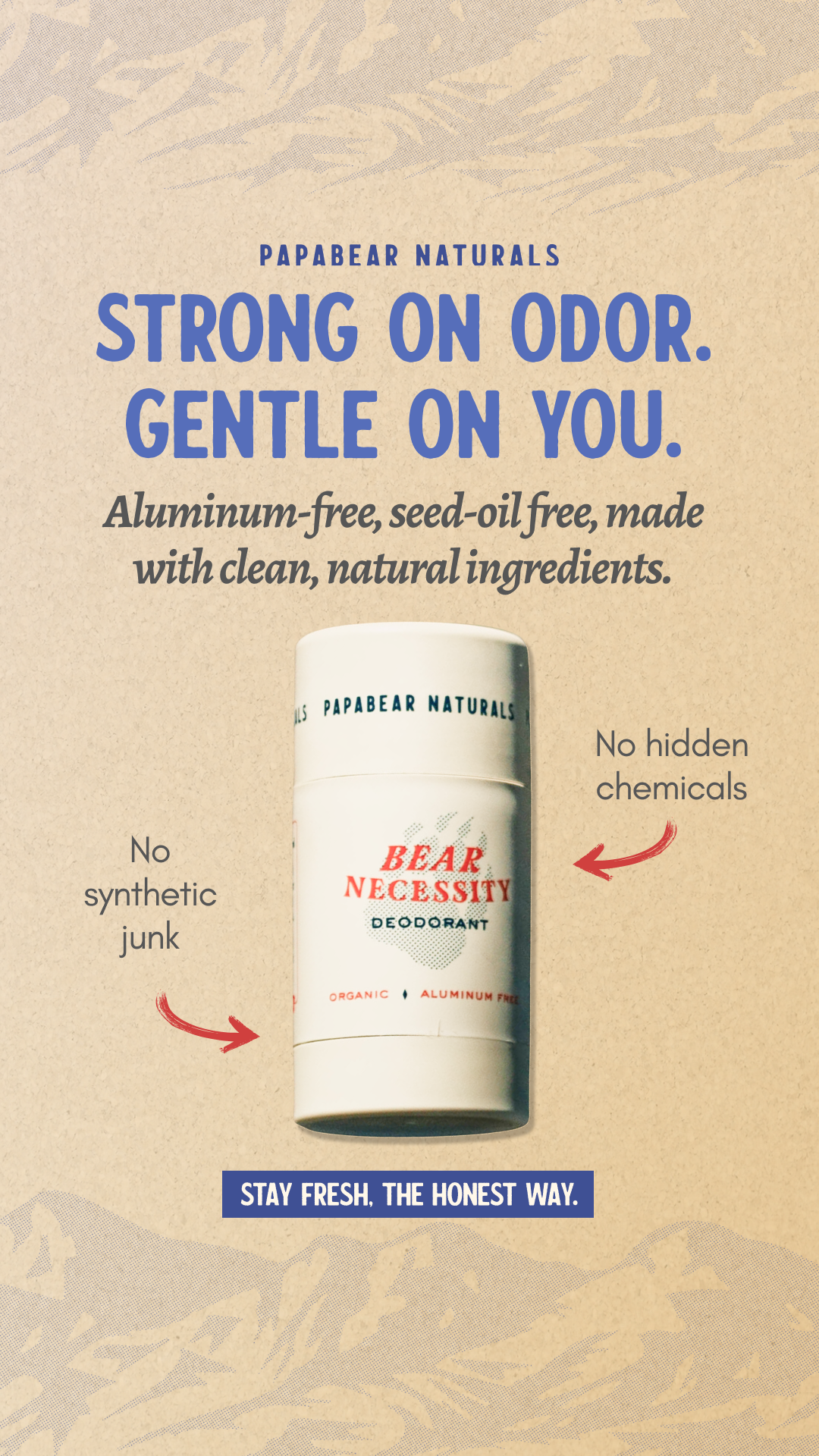 Papabear Naturals Facebook ad