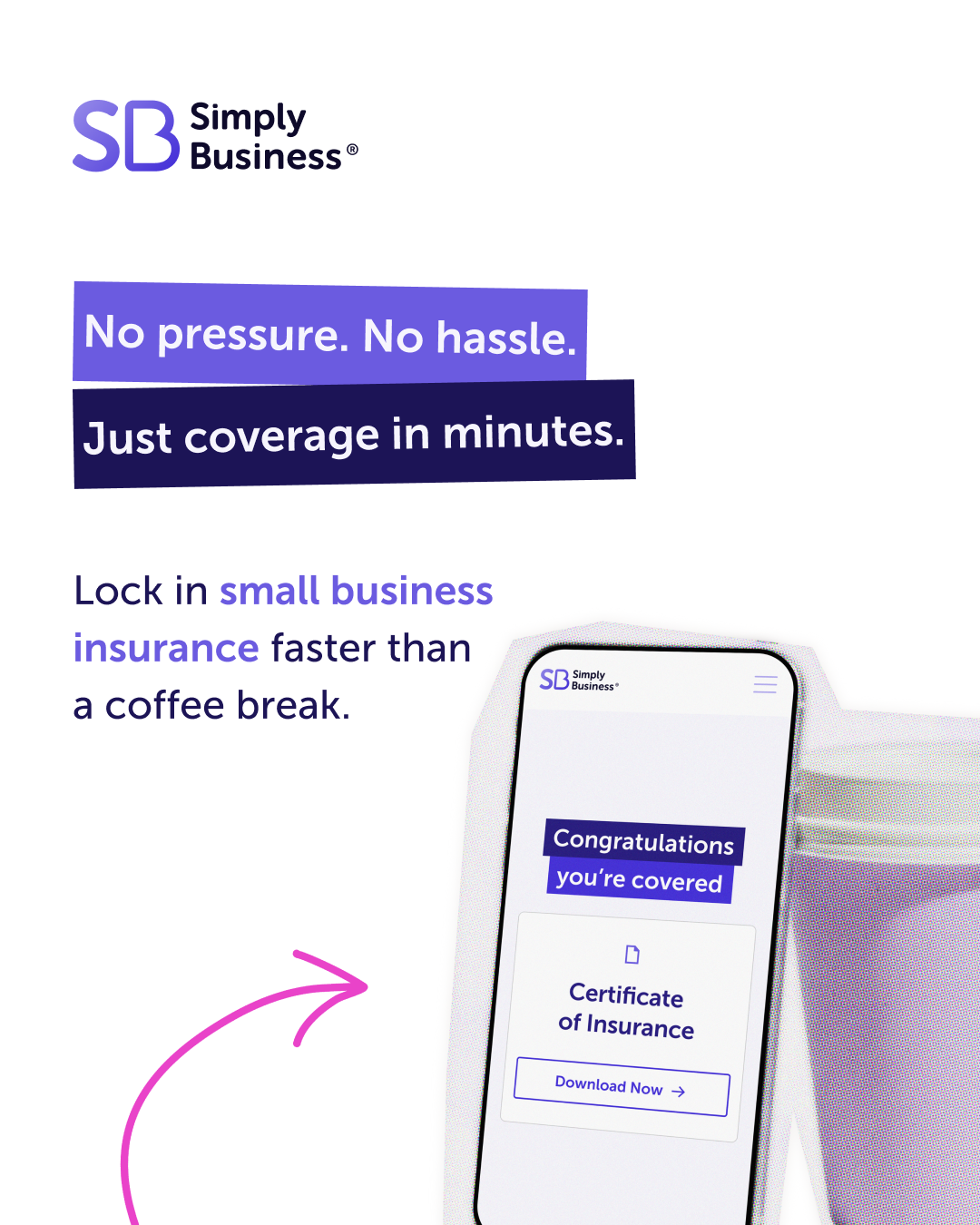 Simply Business US Facebook ad