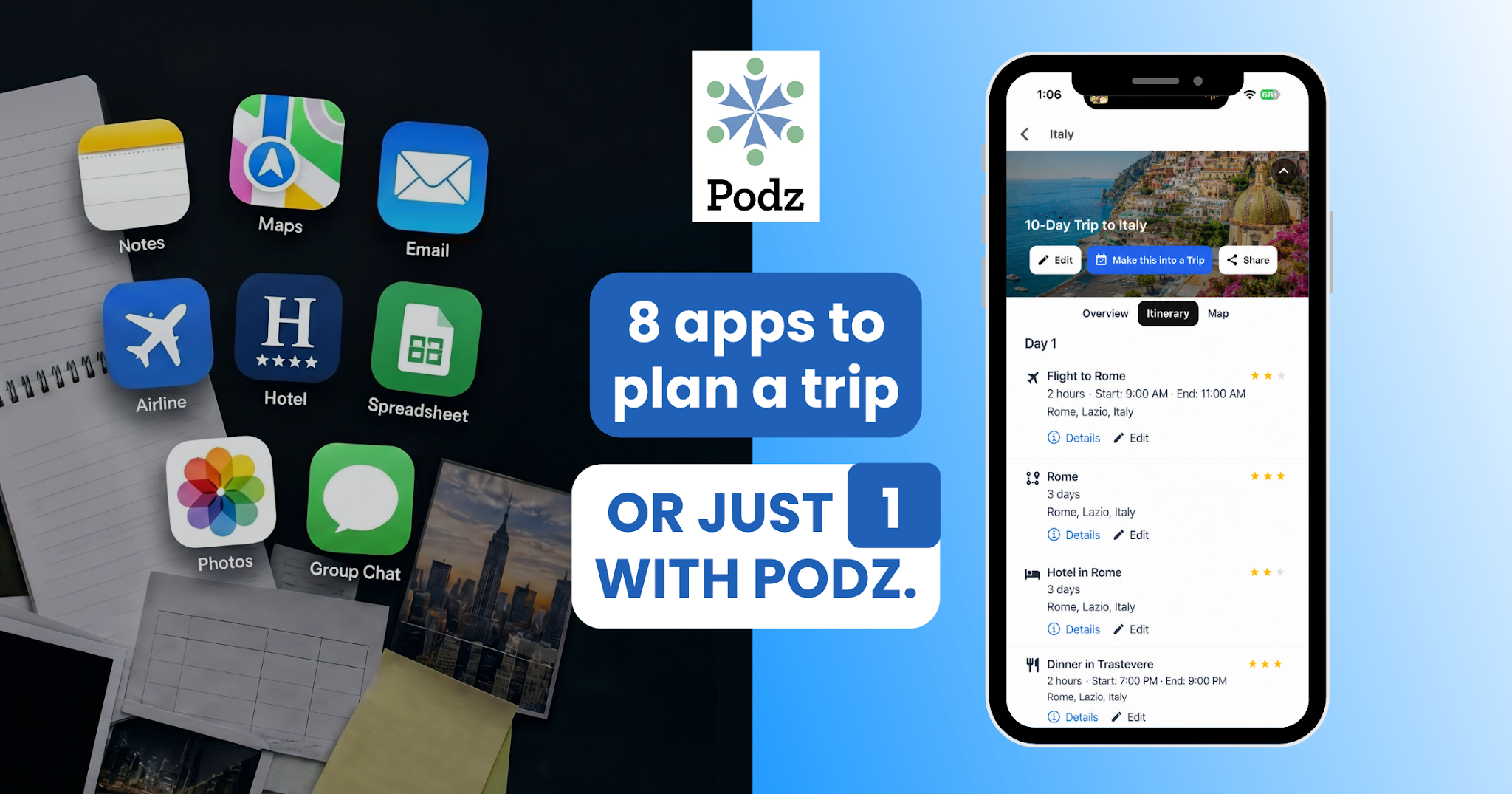 Podz: Family & Group Organizer Facebook ad