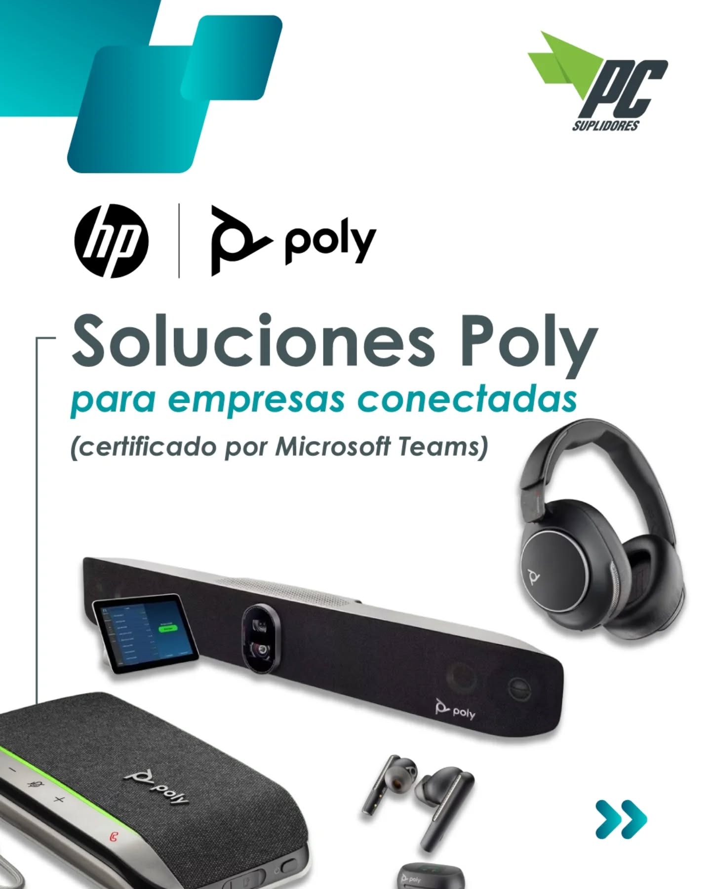 PC Suplidores Facebook ad: Poly vino para quedarse y revolucionar la colaboración…