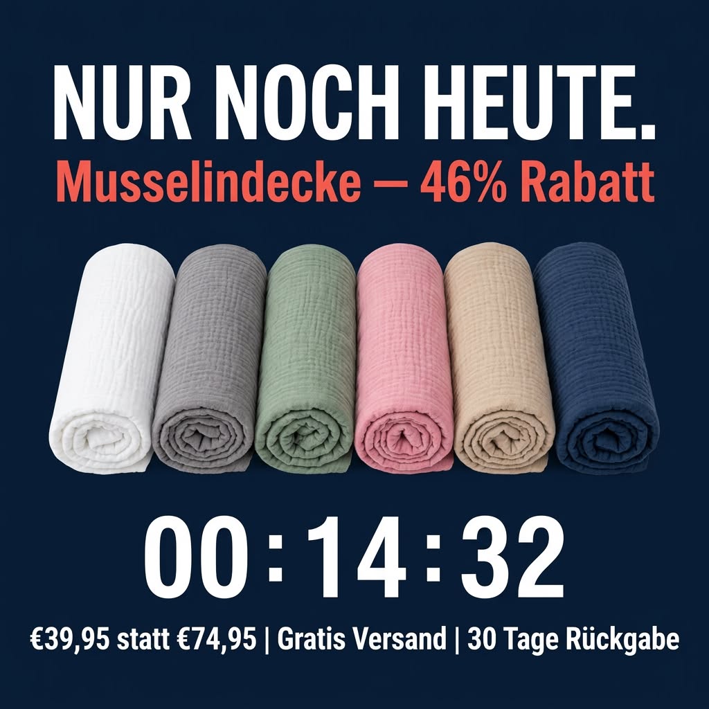 Alpenfaser Facebook ad: Decke mit Rabatt sichern