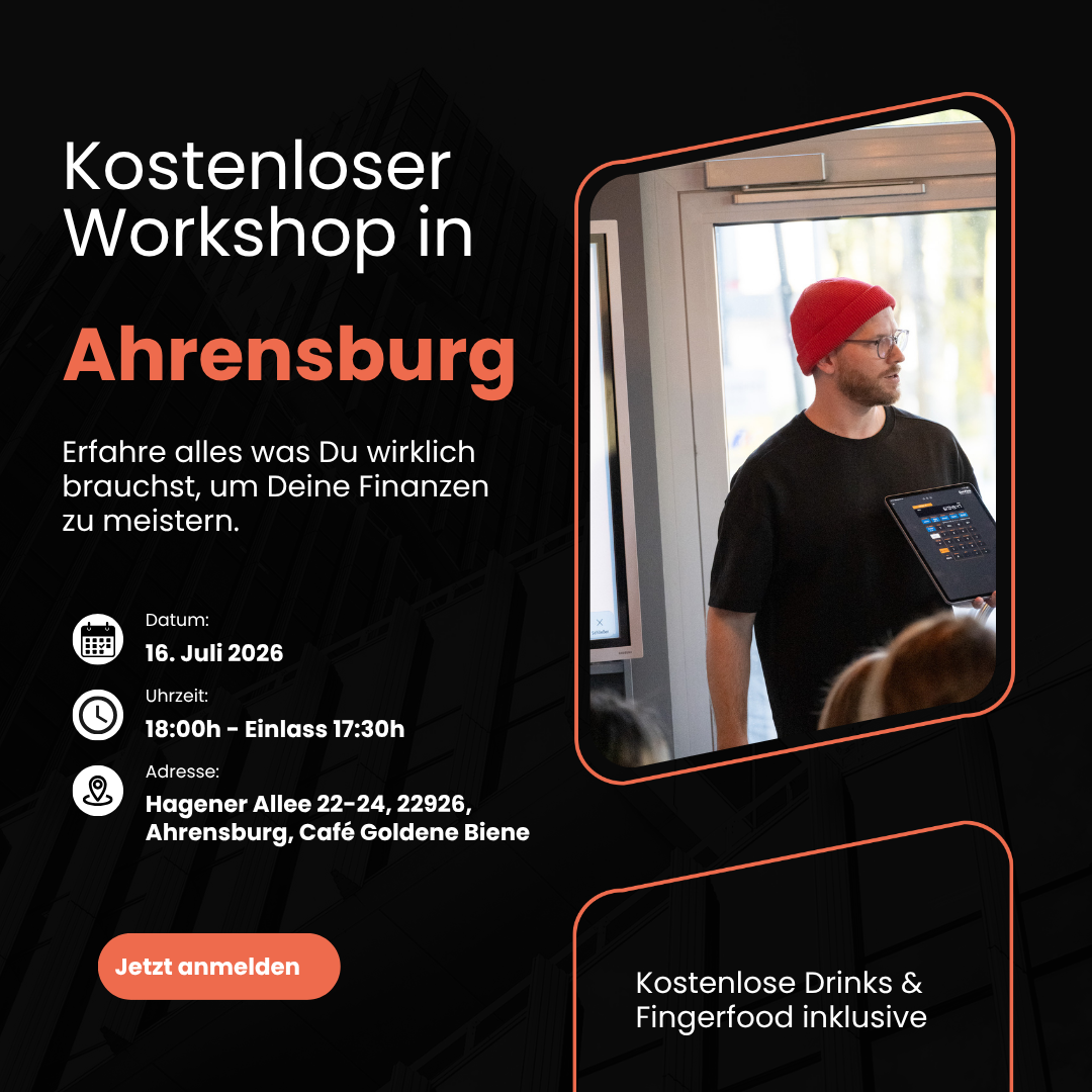 Investhafen Facebook ad: Kostenloser Workshop: Vermögensaufbau mit ETFs & Immobilien!