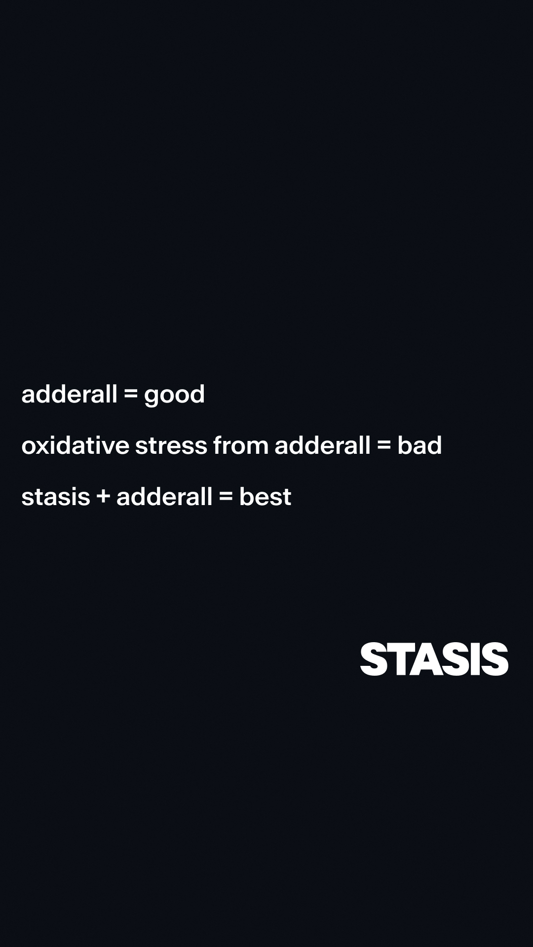 Stasis Facebook ad