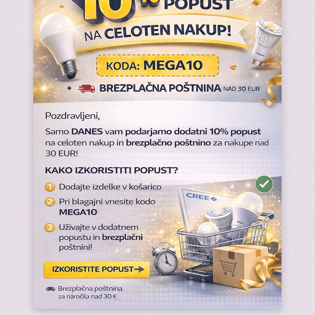 Ledstar Facebook ad: LED luči, LED svetila, LED trak, Stropna svetila