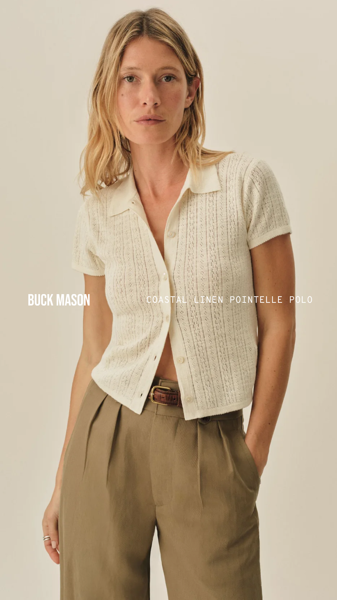 Buck Mason Women's Facebook ad