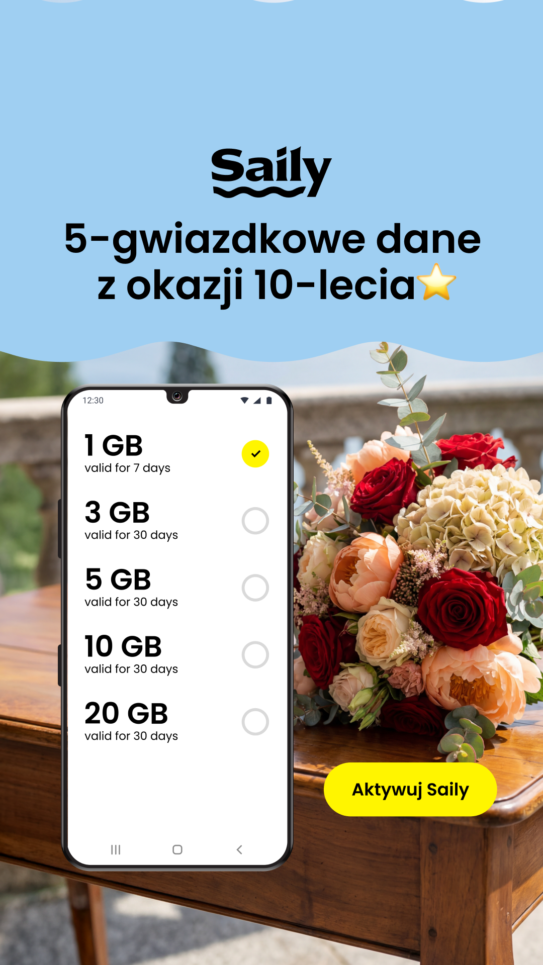 Saily Facebook ad