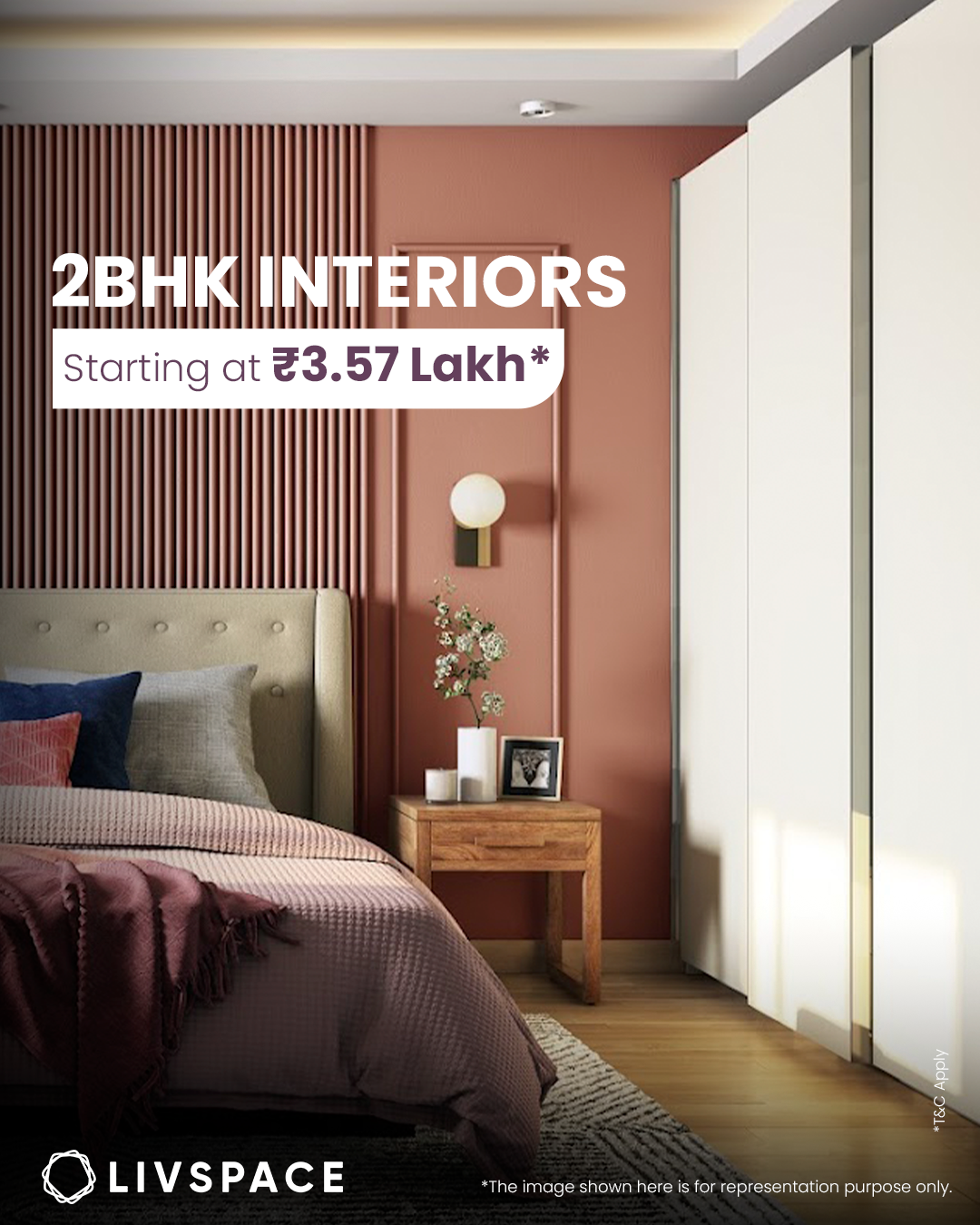 Livspace Interiors Facebook ad: Livspace: Perfect Home Interiors Now