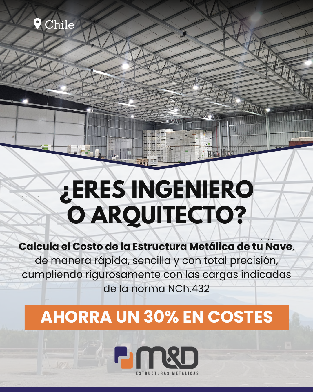 MYD Estructuras Metálicas Facebook ad: Estructuras Metálicas para Chile - MYD Metal y Decoración