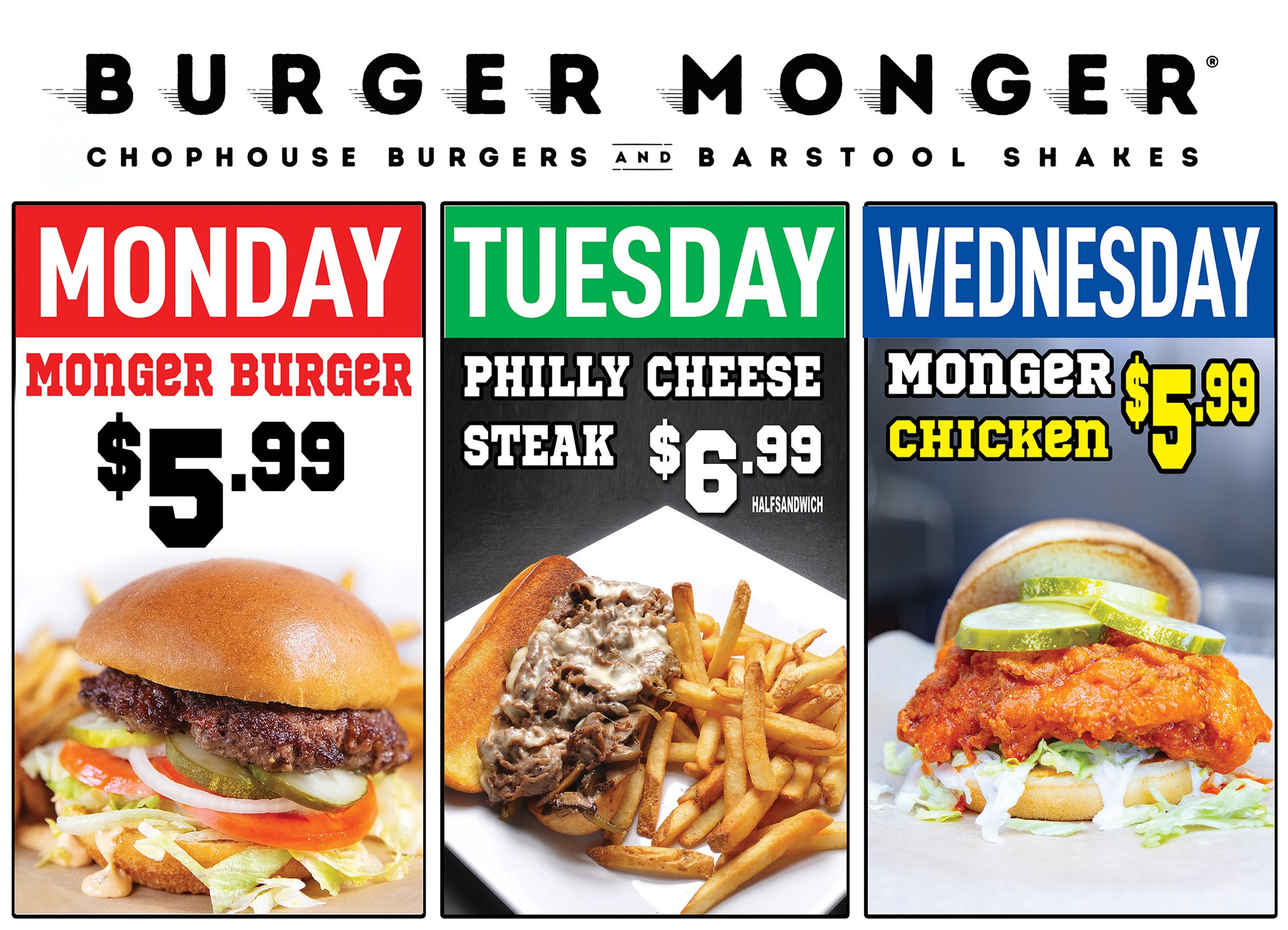 BurgerMonger Facebook ad from Oct 24, 2023