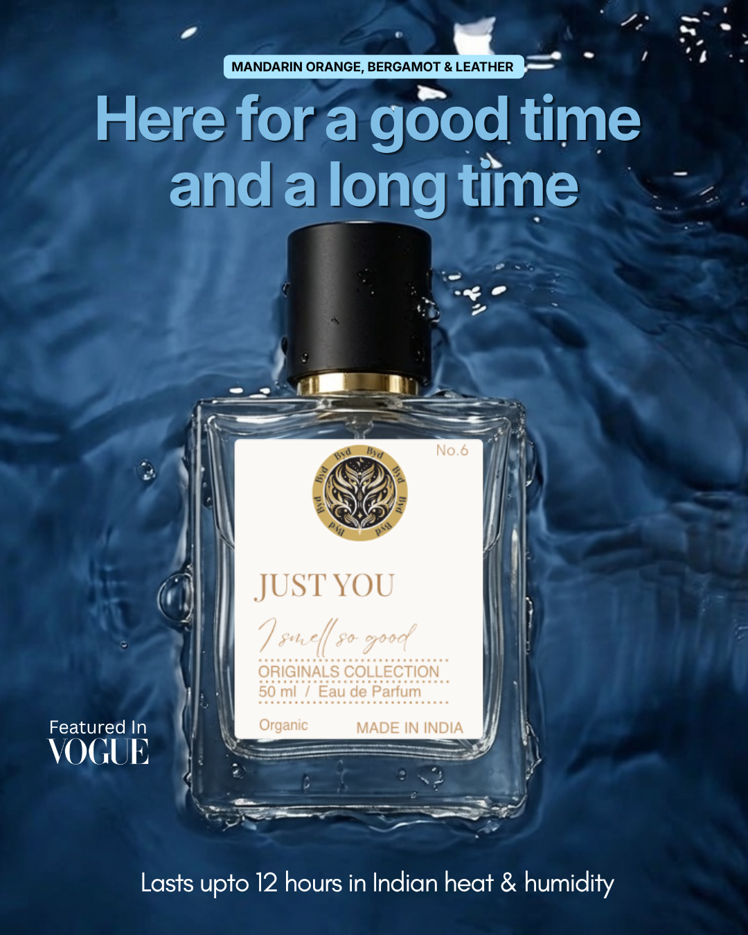 Scentuary India Facebook ad: Just you - Everyday clean perfume