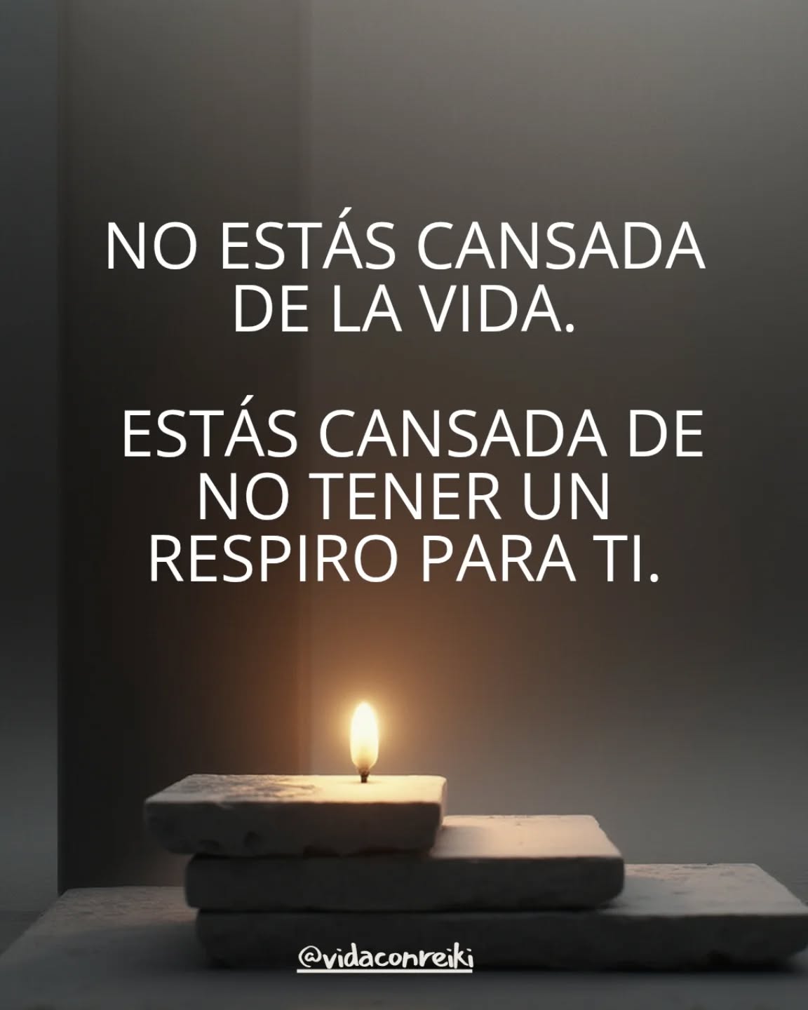 vidaconreiki Facebook ad: A veces el cansancio no se cura durmiendo.
