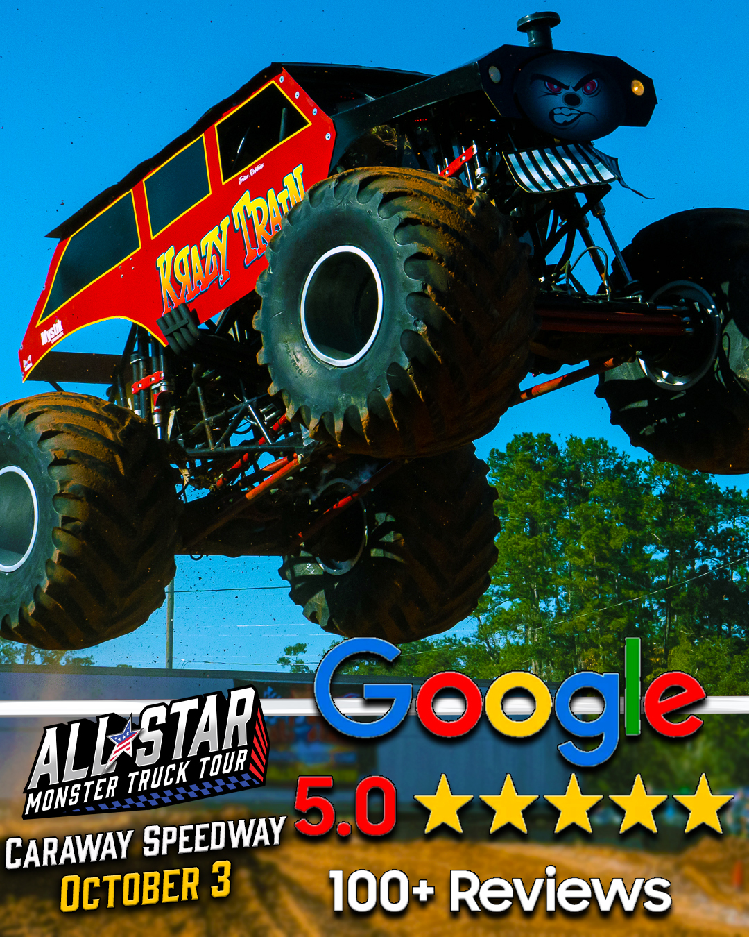 All Star Monster Truck Tour Facebook ad