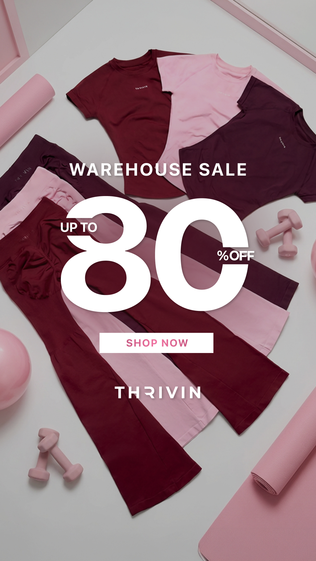 Thrivin Gymwear Facebook ad