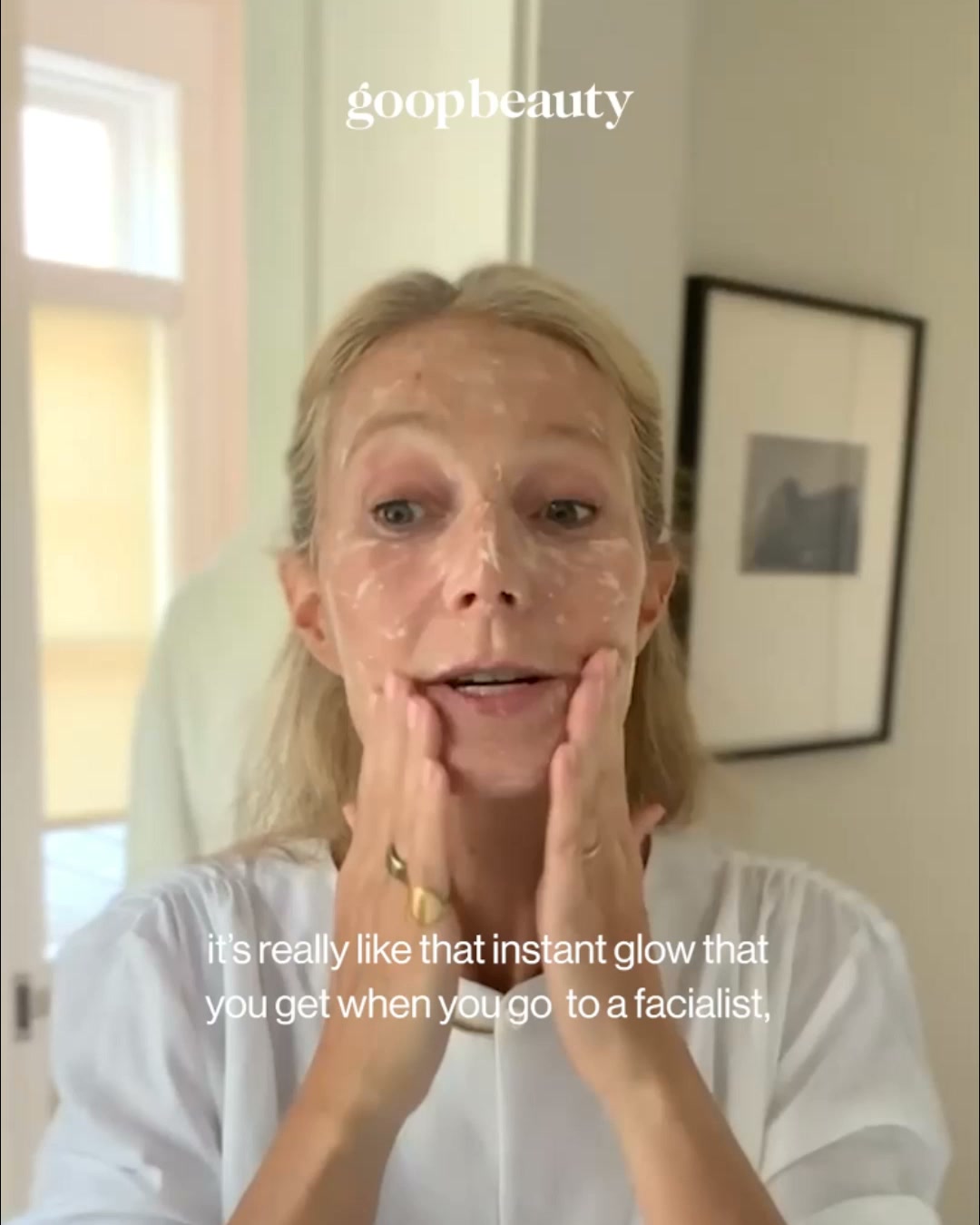 goop Facebook ad: microderm instant glow exfoliator