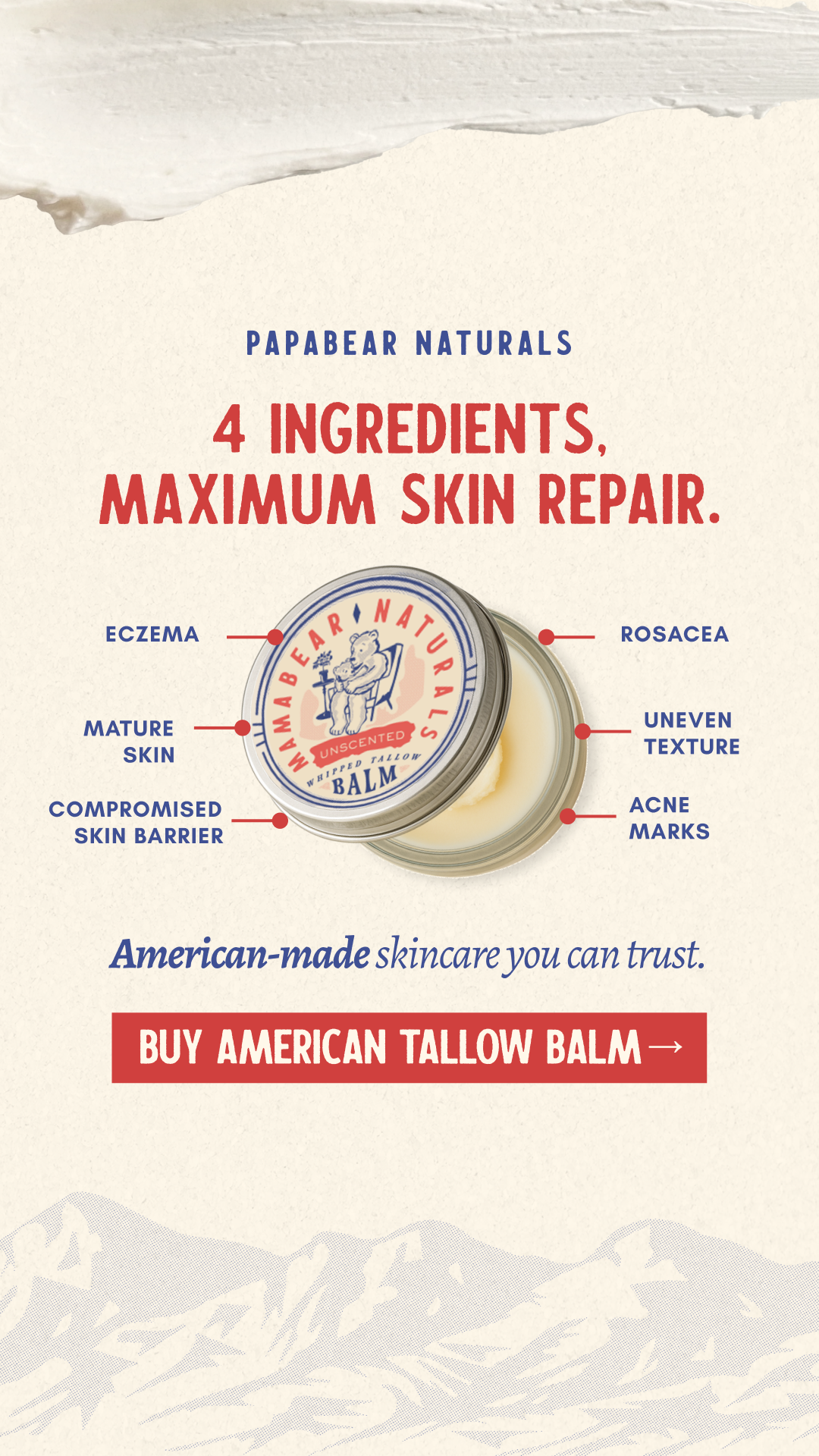 Papabear Naturals Facebook ad