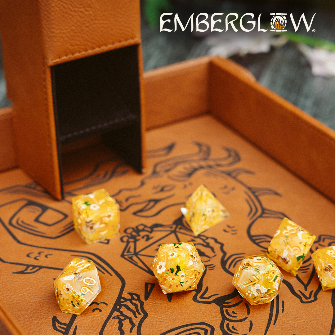 Emberglow Gaming Facebook ad: Shop Emberglow Gaming Dice & Accessories