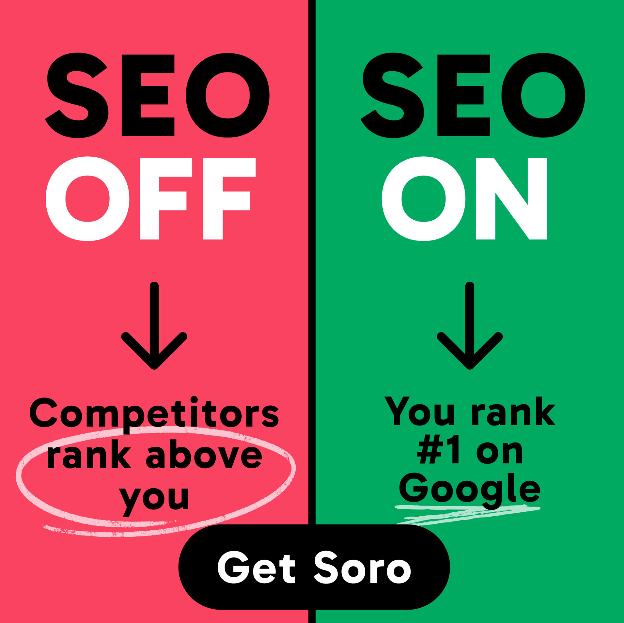 Soro SEO Facebook ad