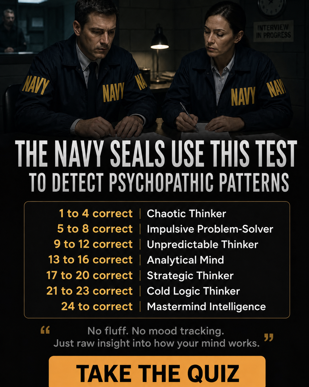 Monica Sage Facebook ad: IQ Test