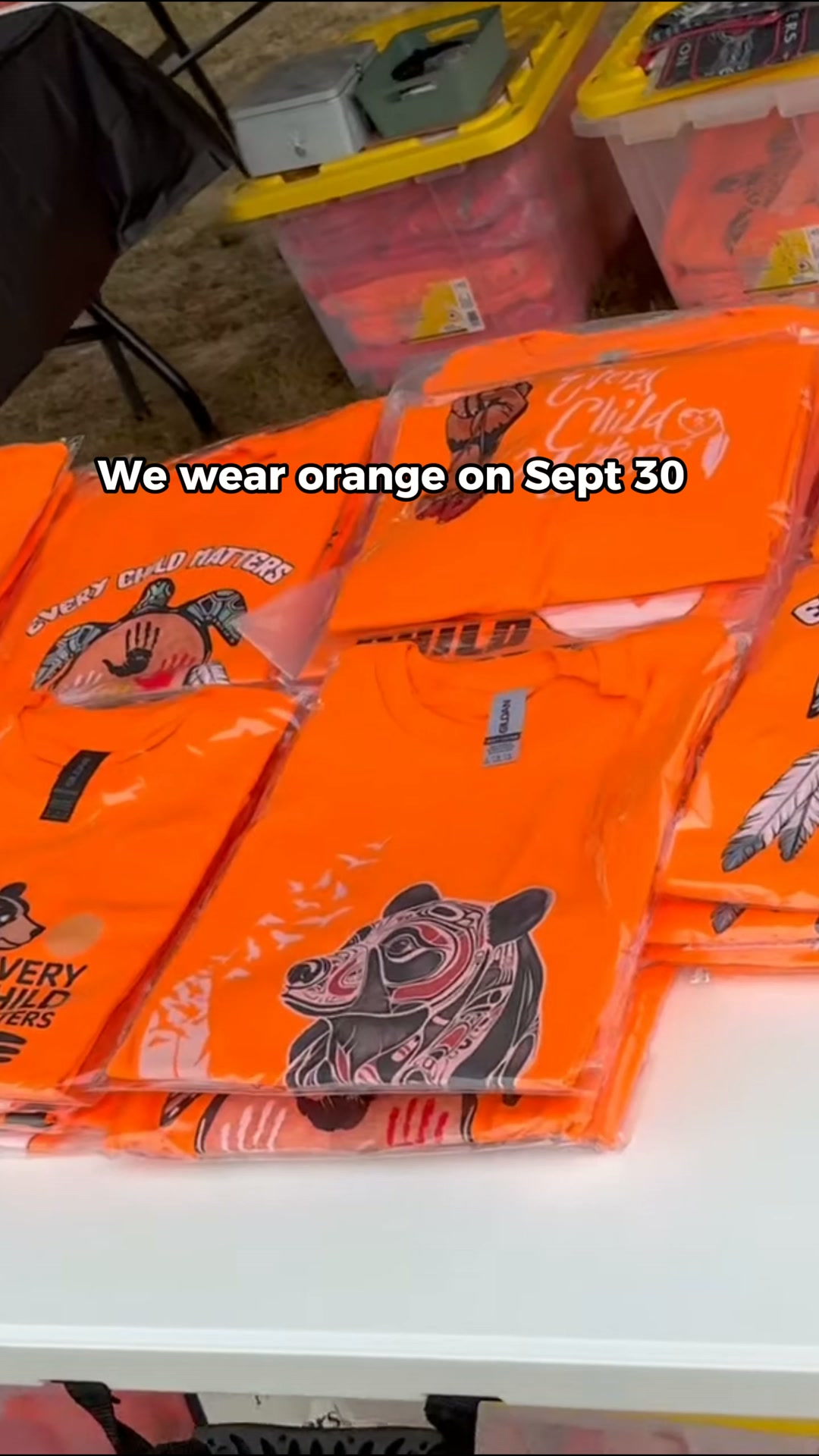 Empower Native Voice Community Facebook ad: Every Child Matters Wears Orange