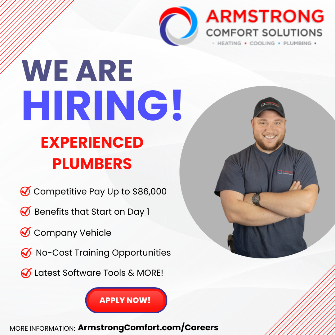 Armstrong Comfort Solutions Facebook ad: Apply Today!