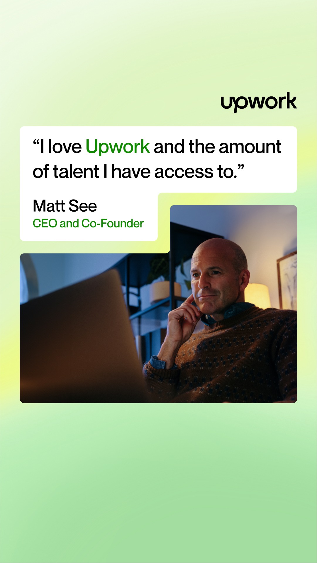 Upwork Facebook ad