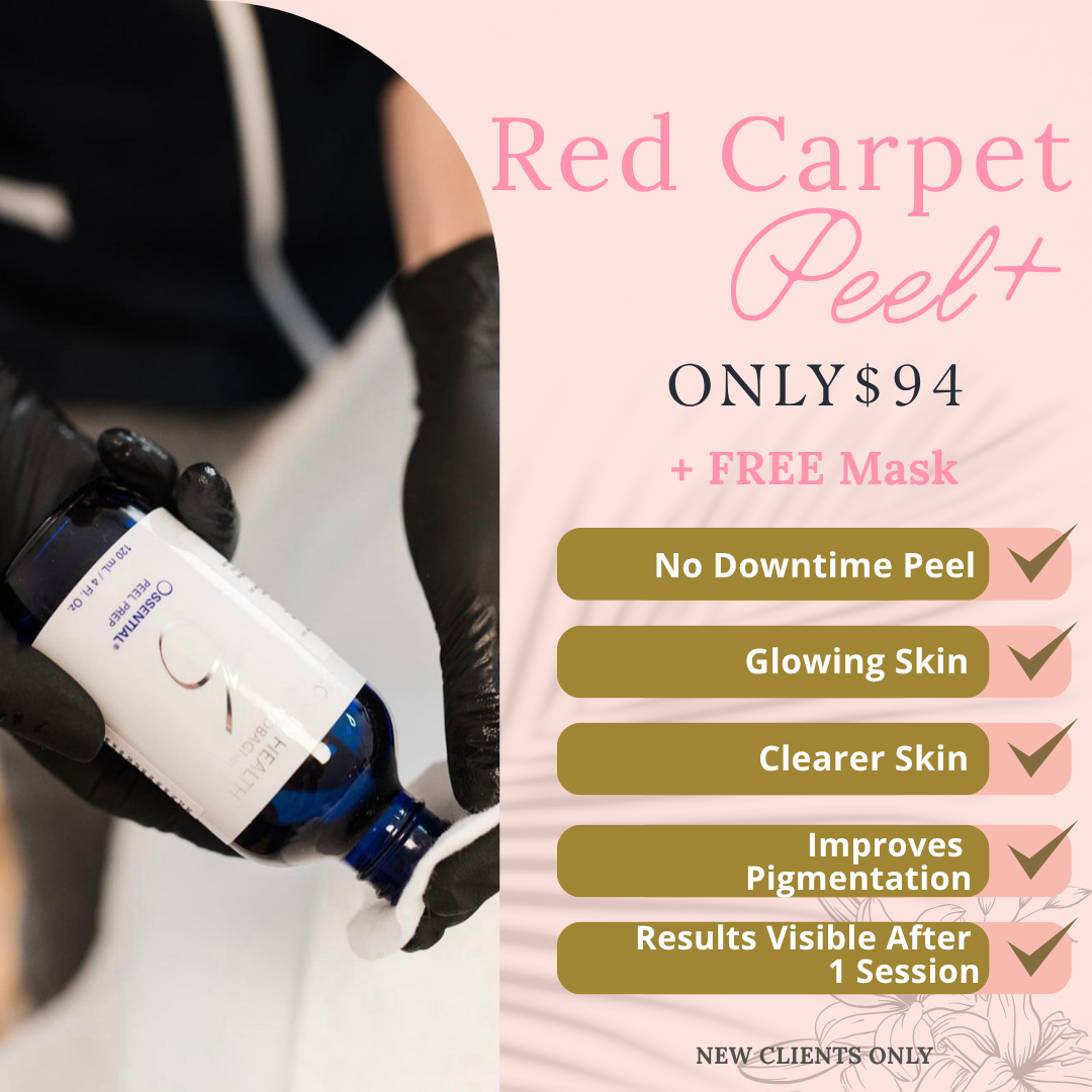 Big Country Laser Center Facebook ad: Red Carpet Peel+ JUST $94