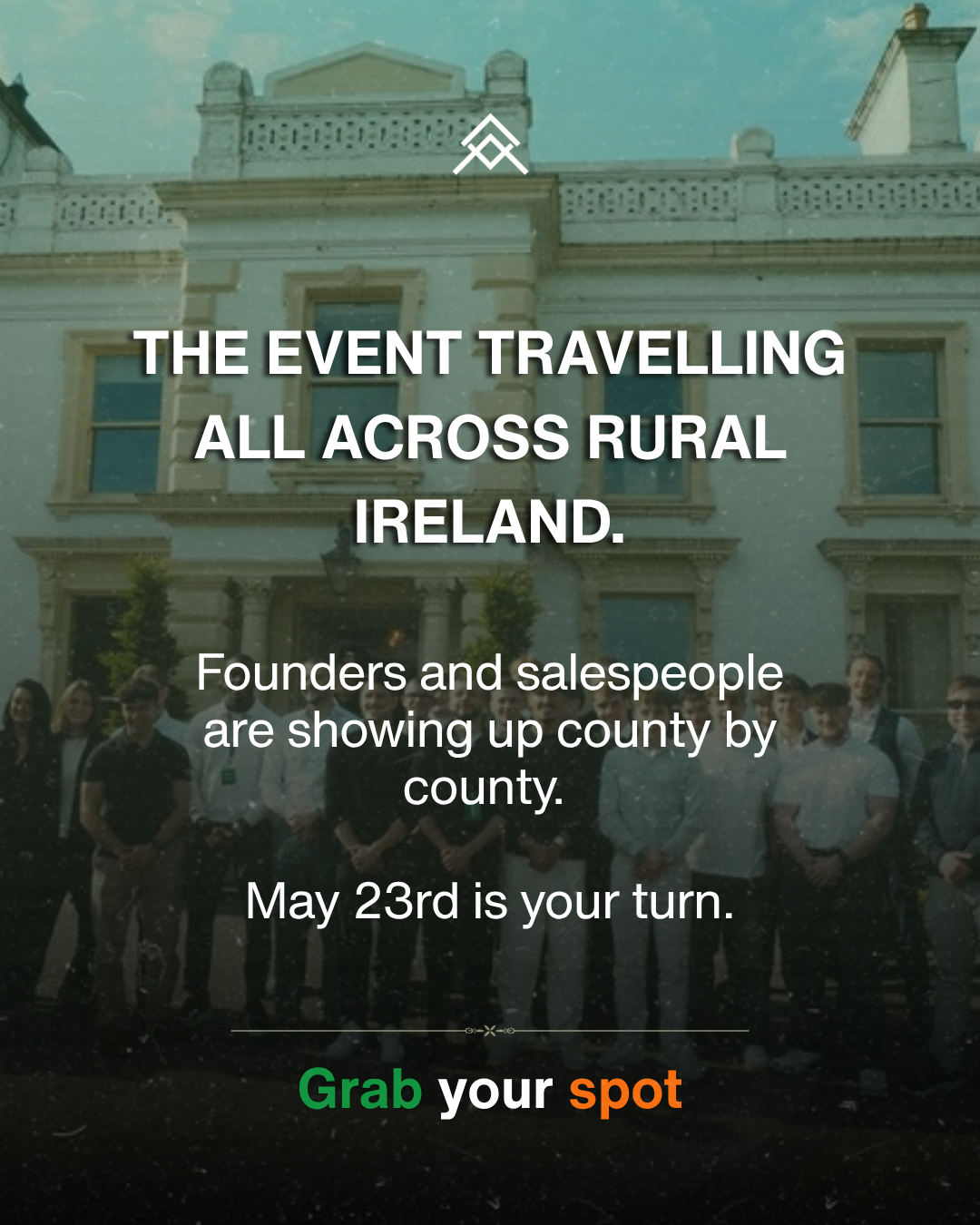 Affinity Sales Training Facebook ad: The Roadshow Is Coming to Meath, Grab Your Seat