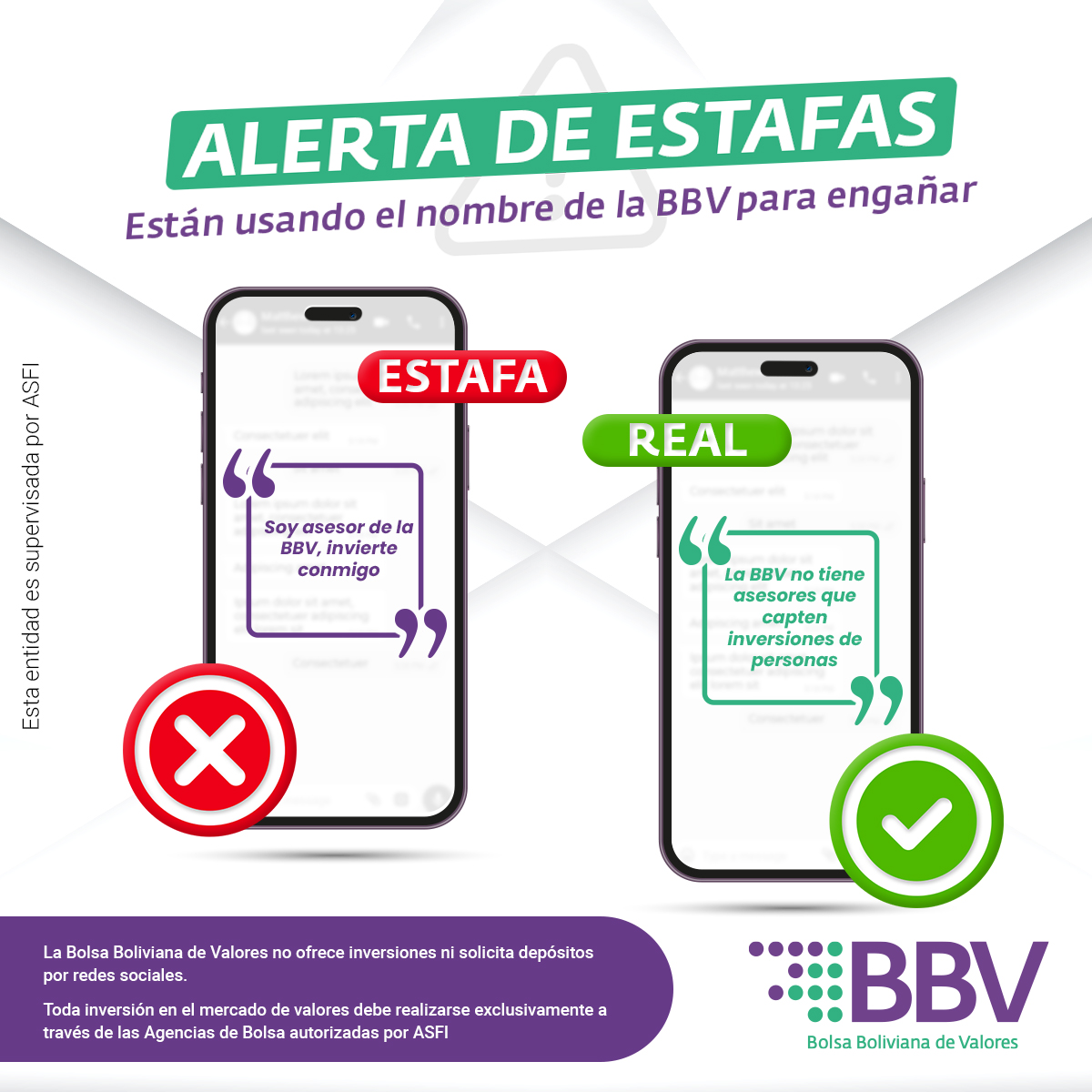 Bolsa Boliviana de Valores Facebook ad: 𝗔𝗟𝗘𝗥𝗧𝗔 𝗗𝗘 𝗘𝗦𝗧𝗔𝗙𝗔