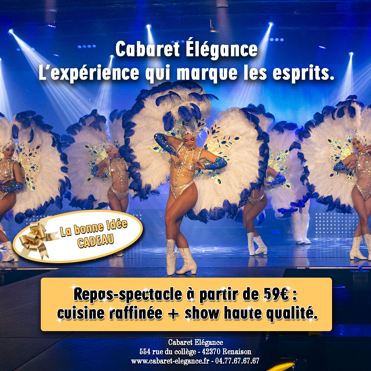 Cabaret L'Elégance Renaison 42 Auvergne Rhône-Alpes Facebook ad from Nov 26, 2025