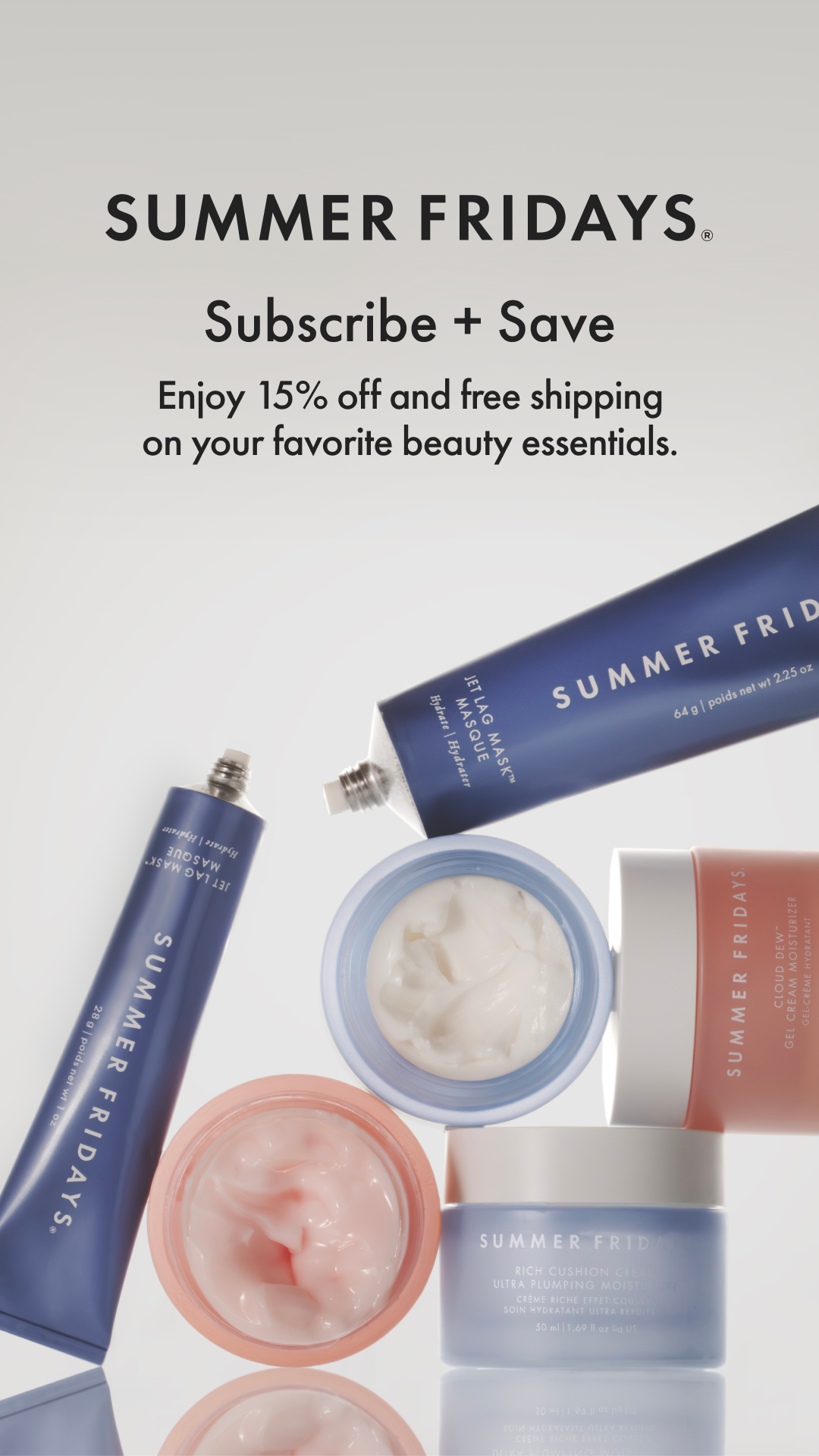 Summer Fridays Facebook ad