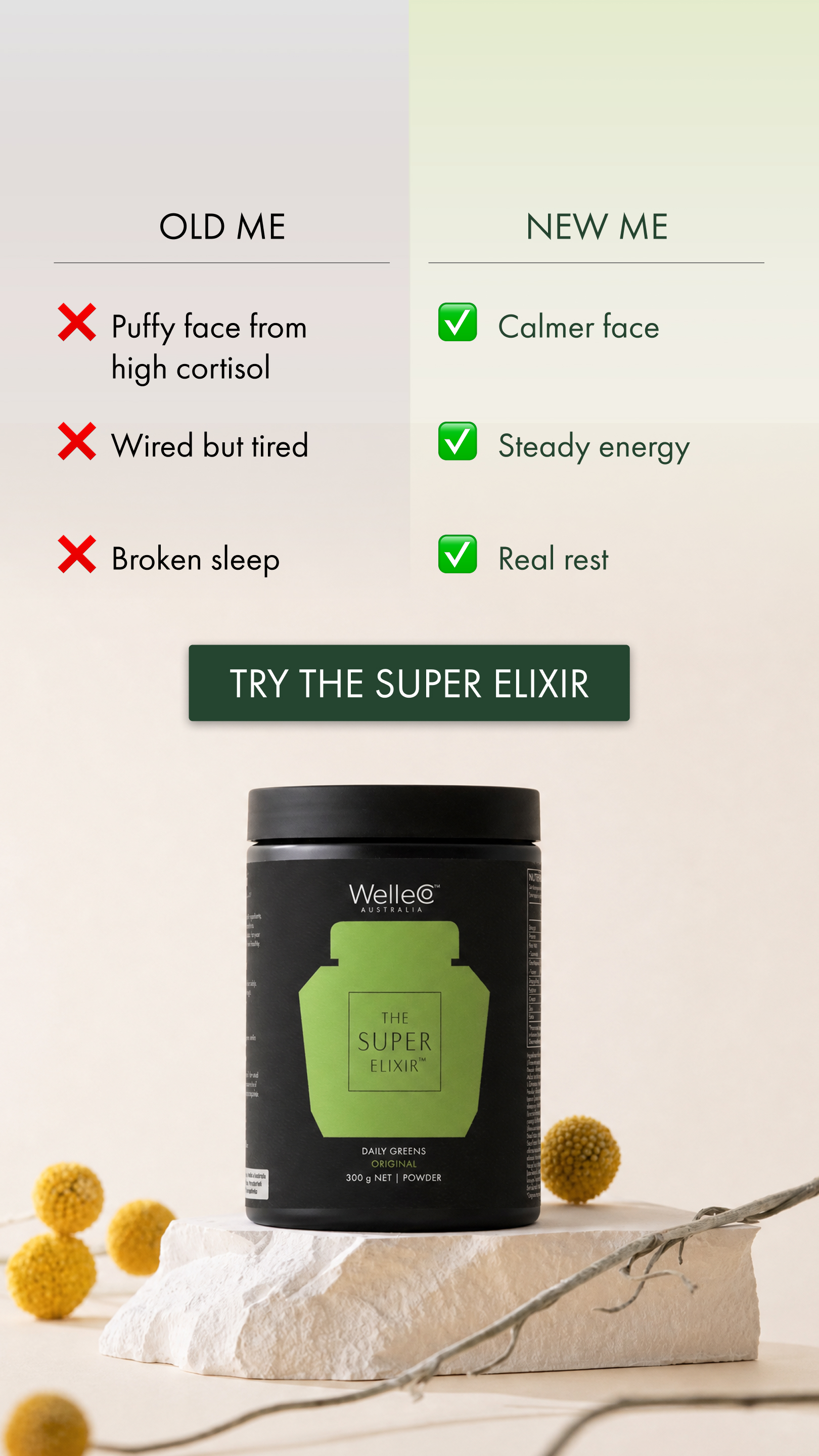 WelleCo Facebook ad