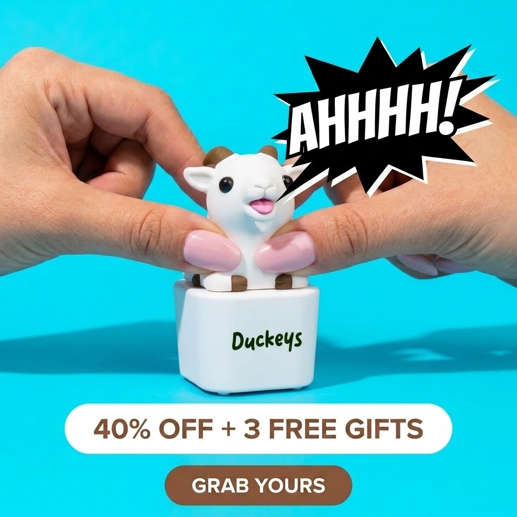 Duckeys Facebook ad: The Best Fidget For Your Desk