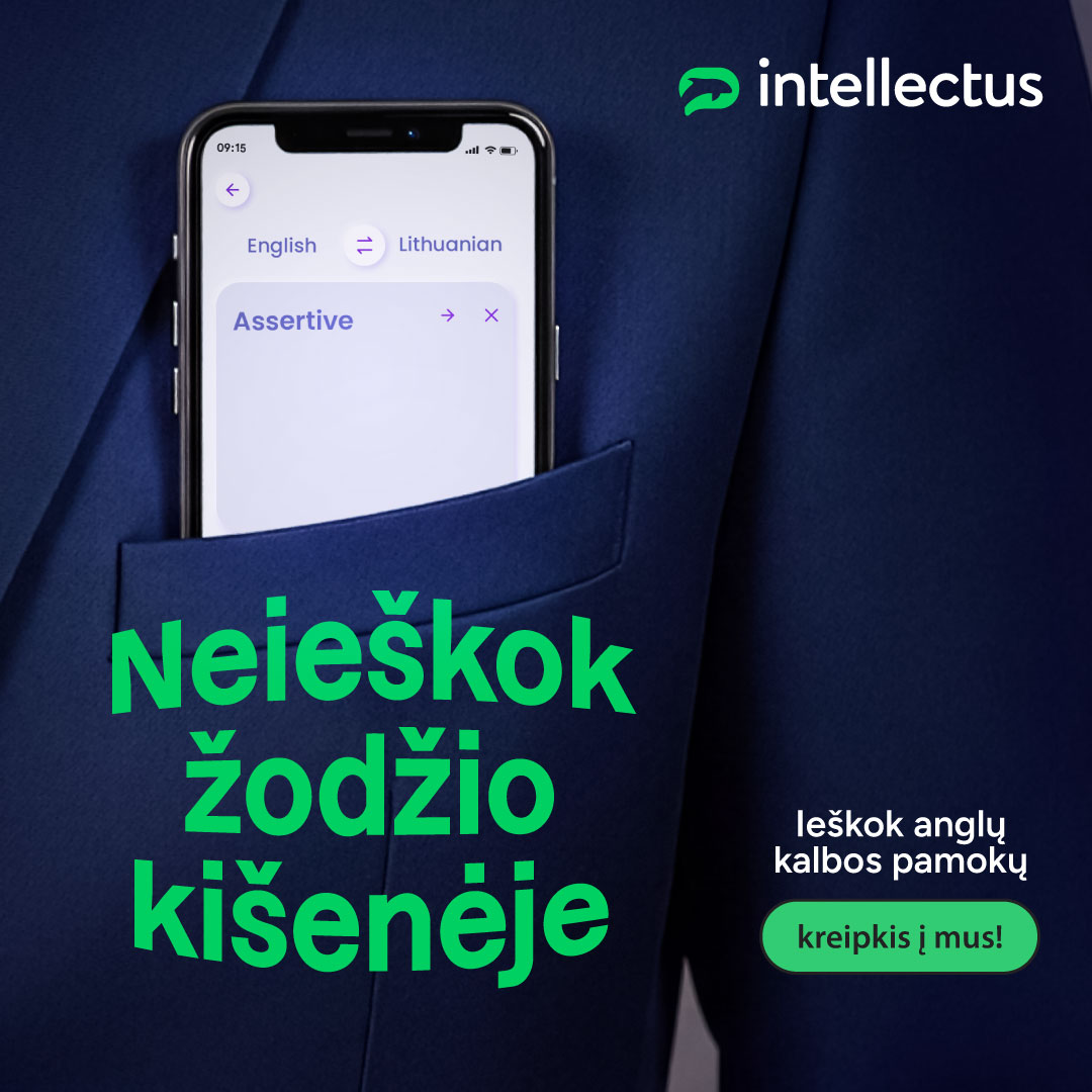 Anglų kalbos mokykla „Intellectus“ Facebook ad