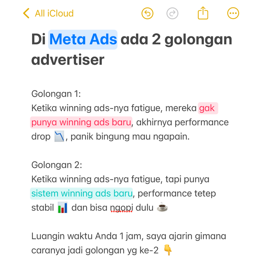KV Advertising Facebook ad