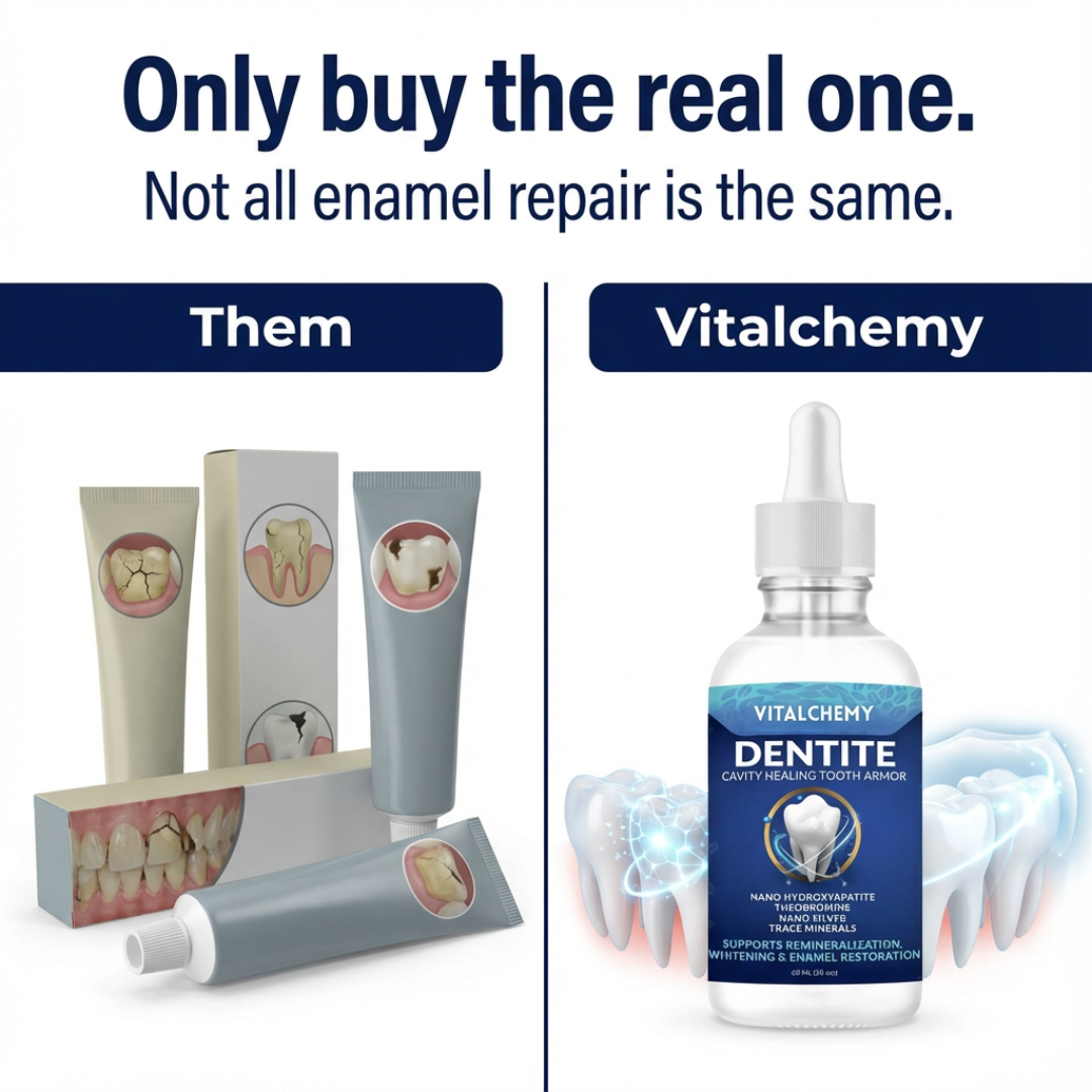 Vitalchemy Wellness Facebook ad: Rebuild Enamel with One Drop