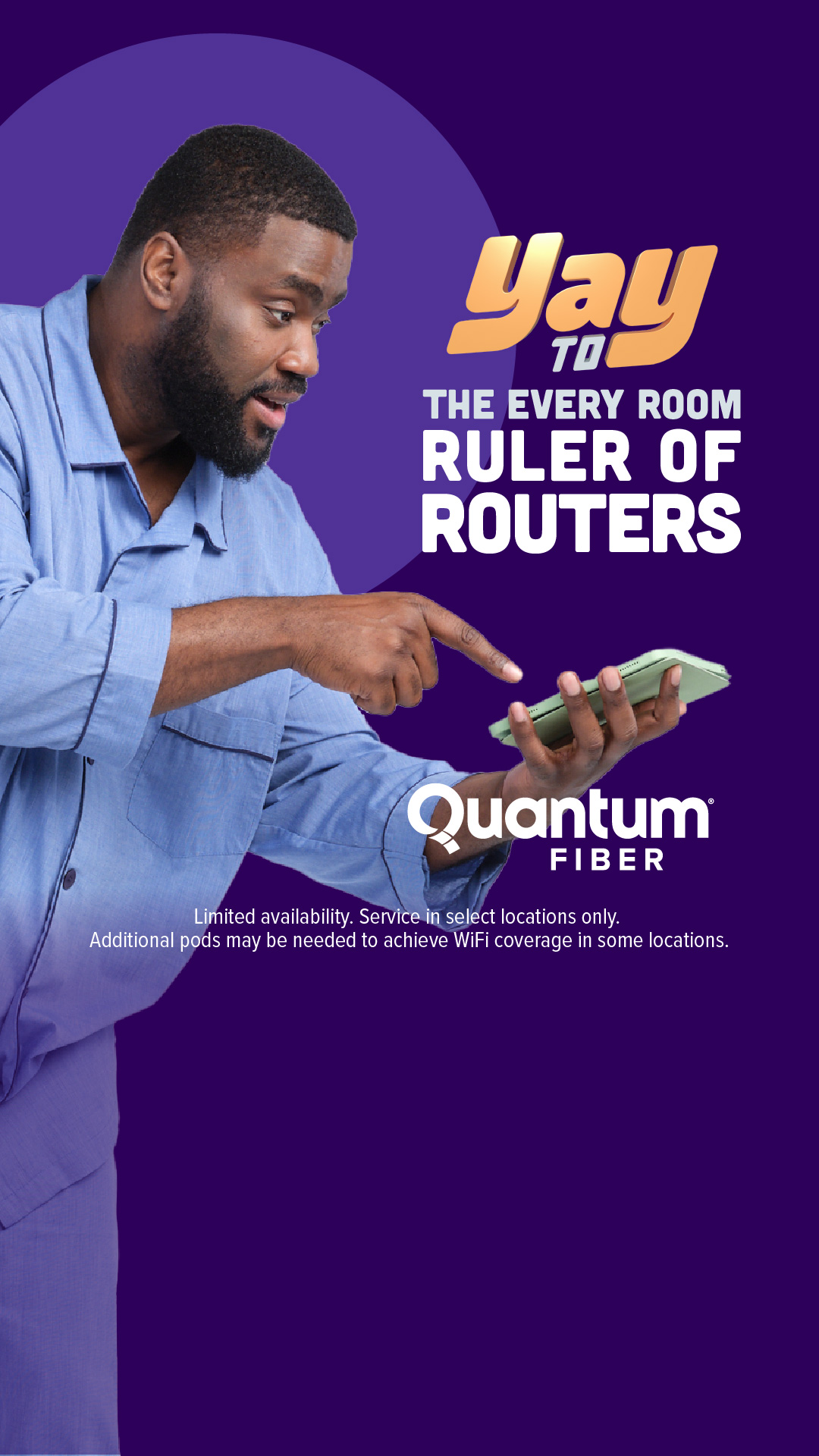 Quantum Fiber Facebook ad from Jan 1, 2026