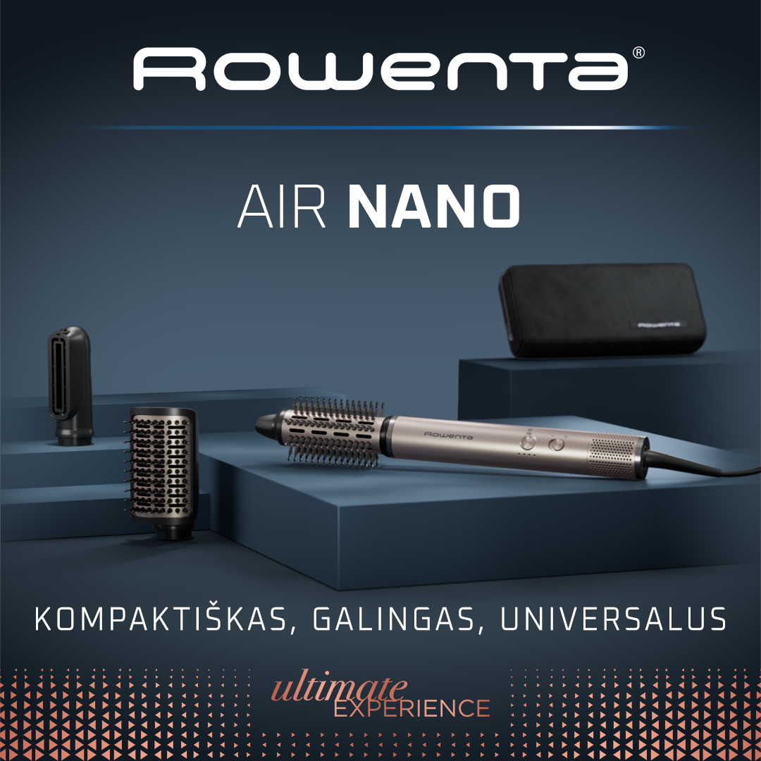 Tefal Facebook ad: Neribotos plaukų formavimo galimybės.