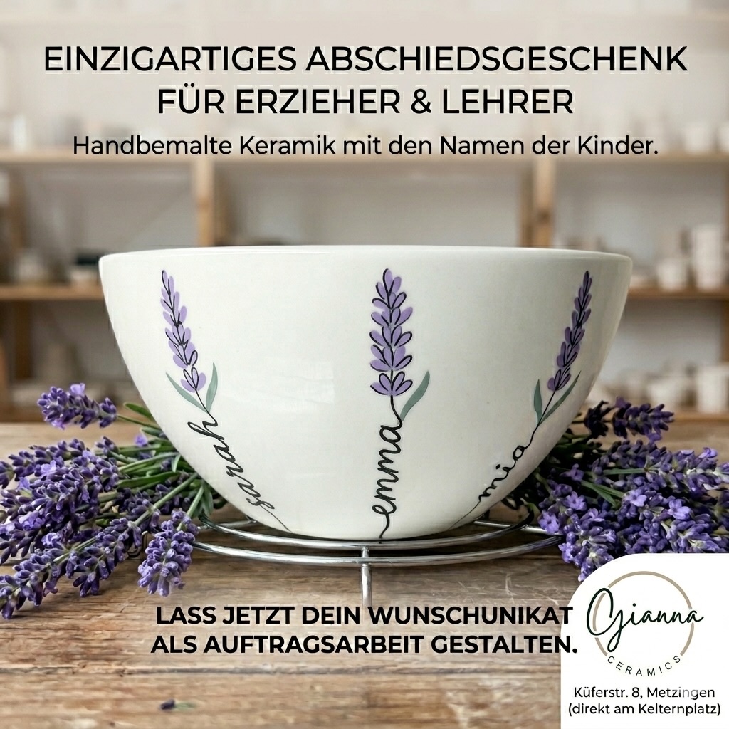 gianna.ceramics Facebook ad: Das perfekte Abschiedsgeschenk für Erzieher & Lehrer!