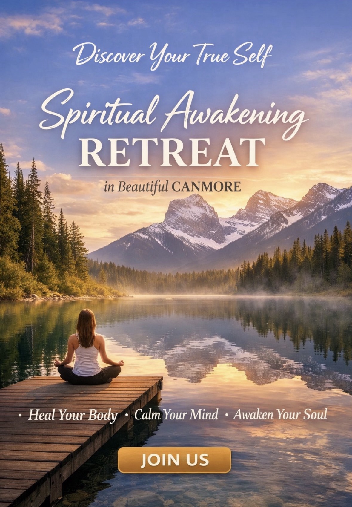 Spirit 2 Soul Awakening Facebook ad: Spiritual Awakening Retreat - Canmore