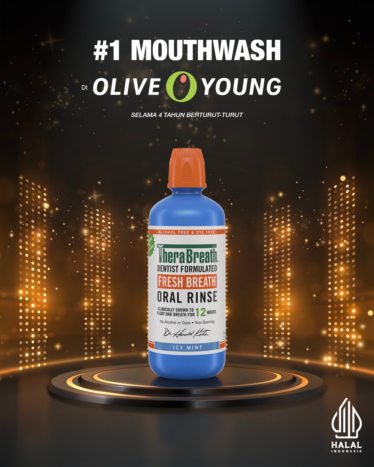 Therabreathid Facebook ad: TheraBreath jadi No.1 Mouthwash di Olive Young, Korea…