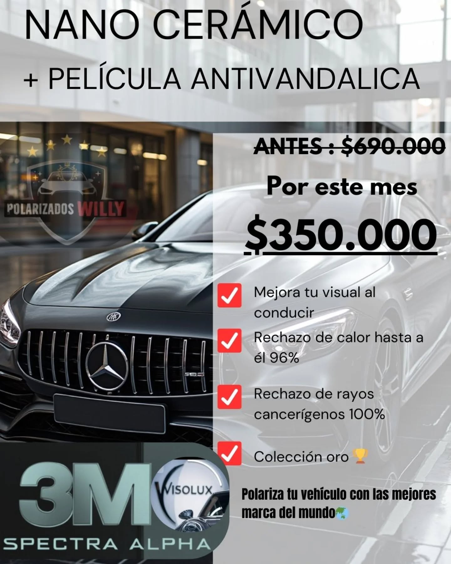 Películas y polarizados Willy Facebook ad: ¡OFERTA EXCLUSIVA!