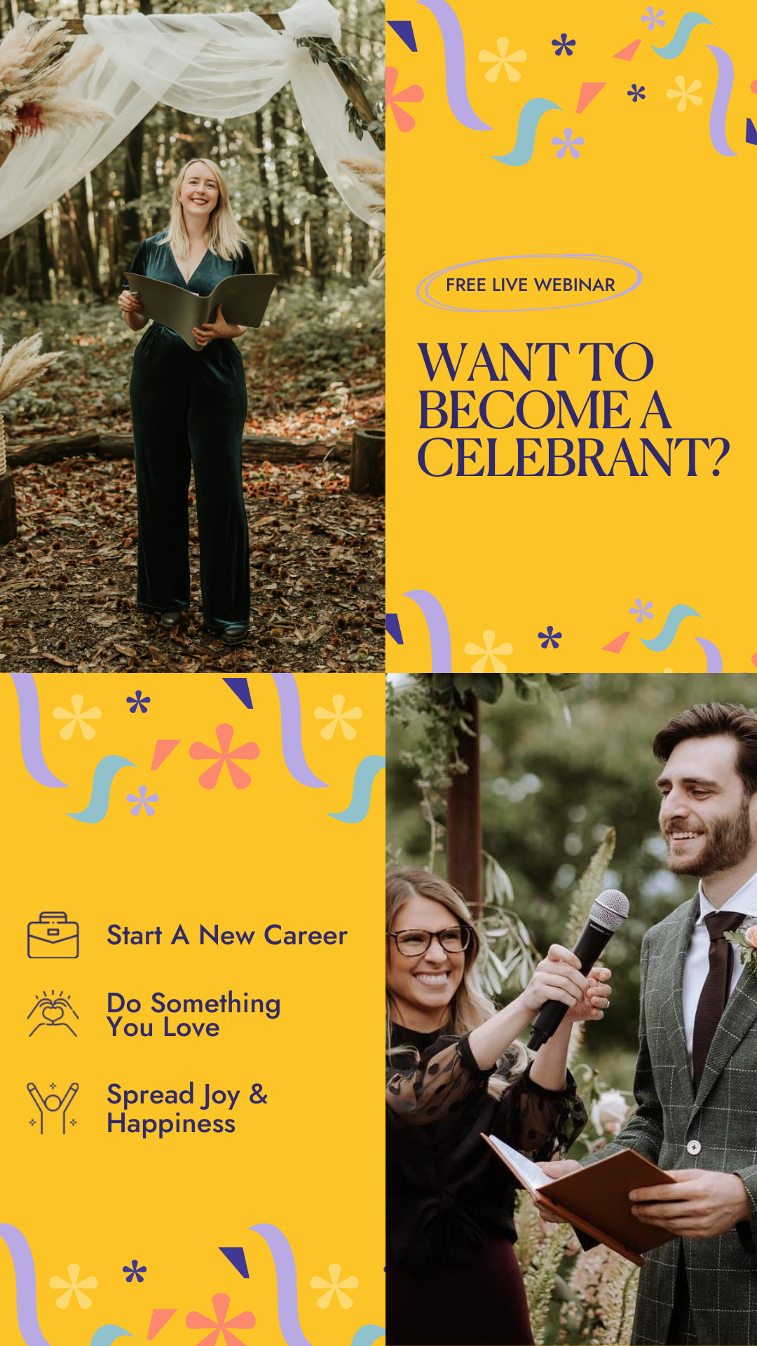 The Academy of Modern Celebrancy Facebook ad