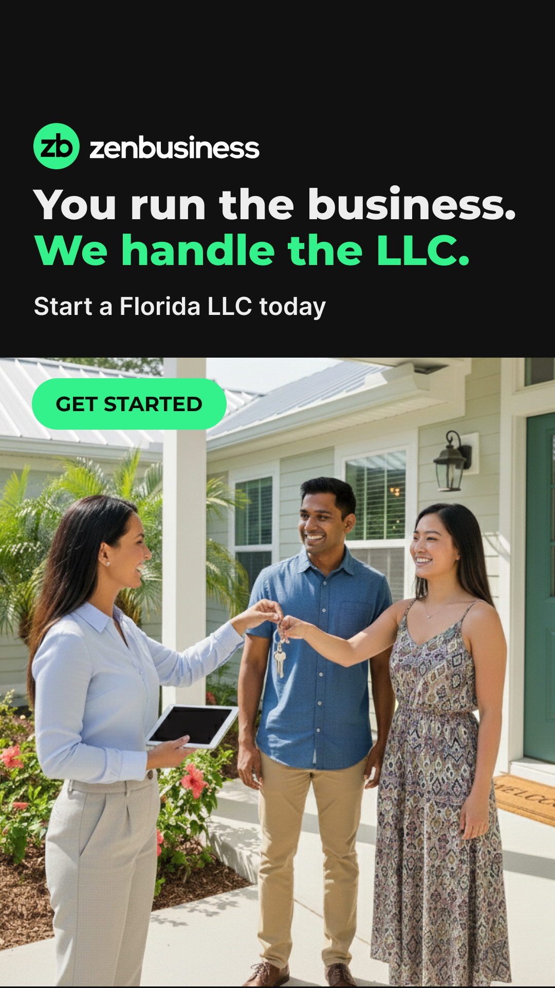 ZenBusiness Facebook ad