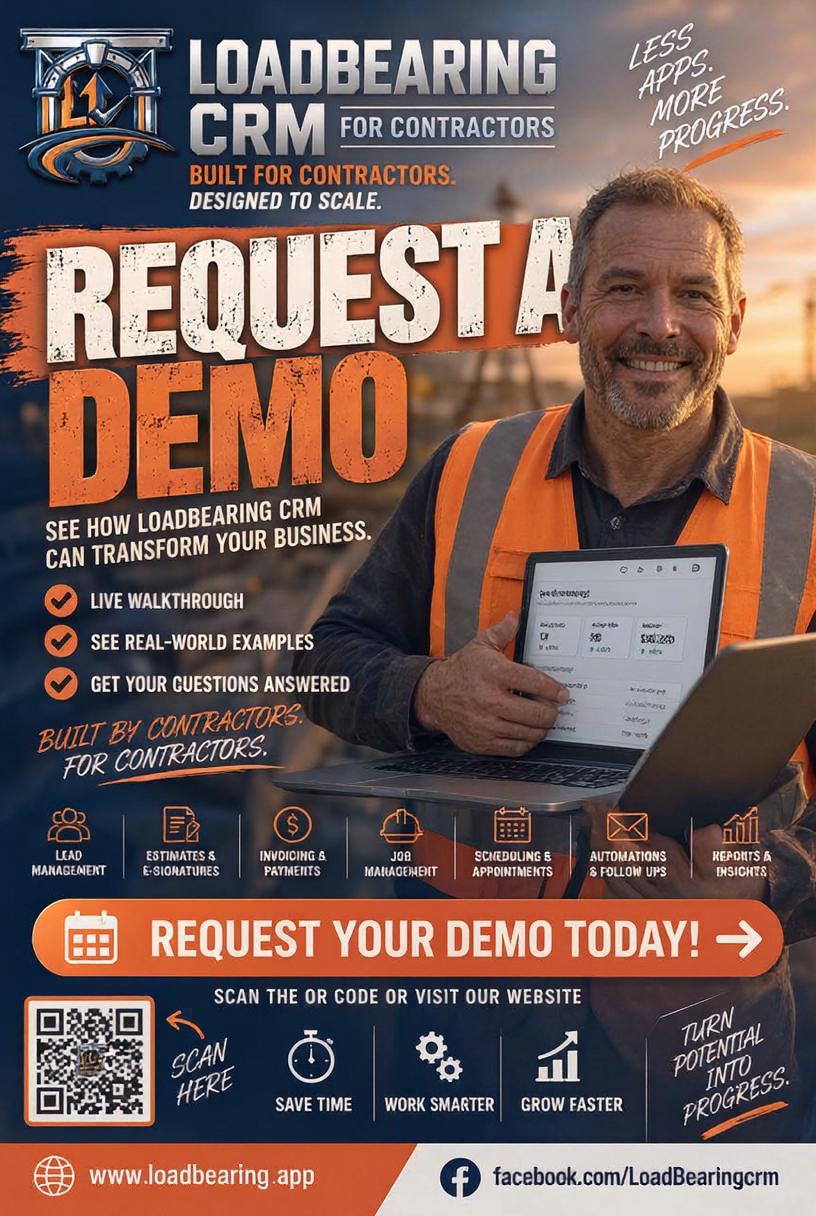 LoadBearing CRM Facebook ad: Contractor CRM for Roofing & Exteriors | LoadBearing
