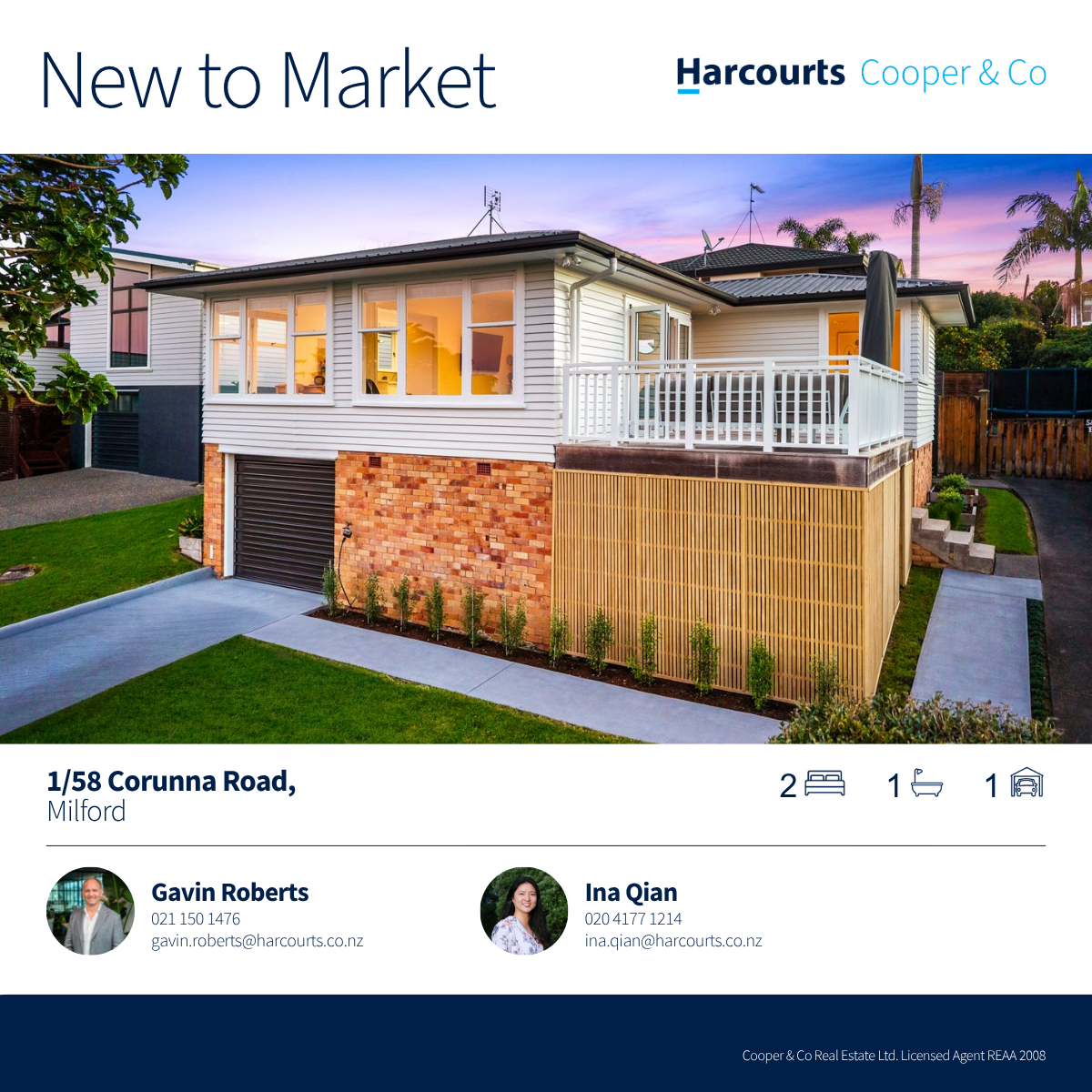 Harcourts Cooper & Co Real Estate Facebook ad